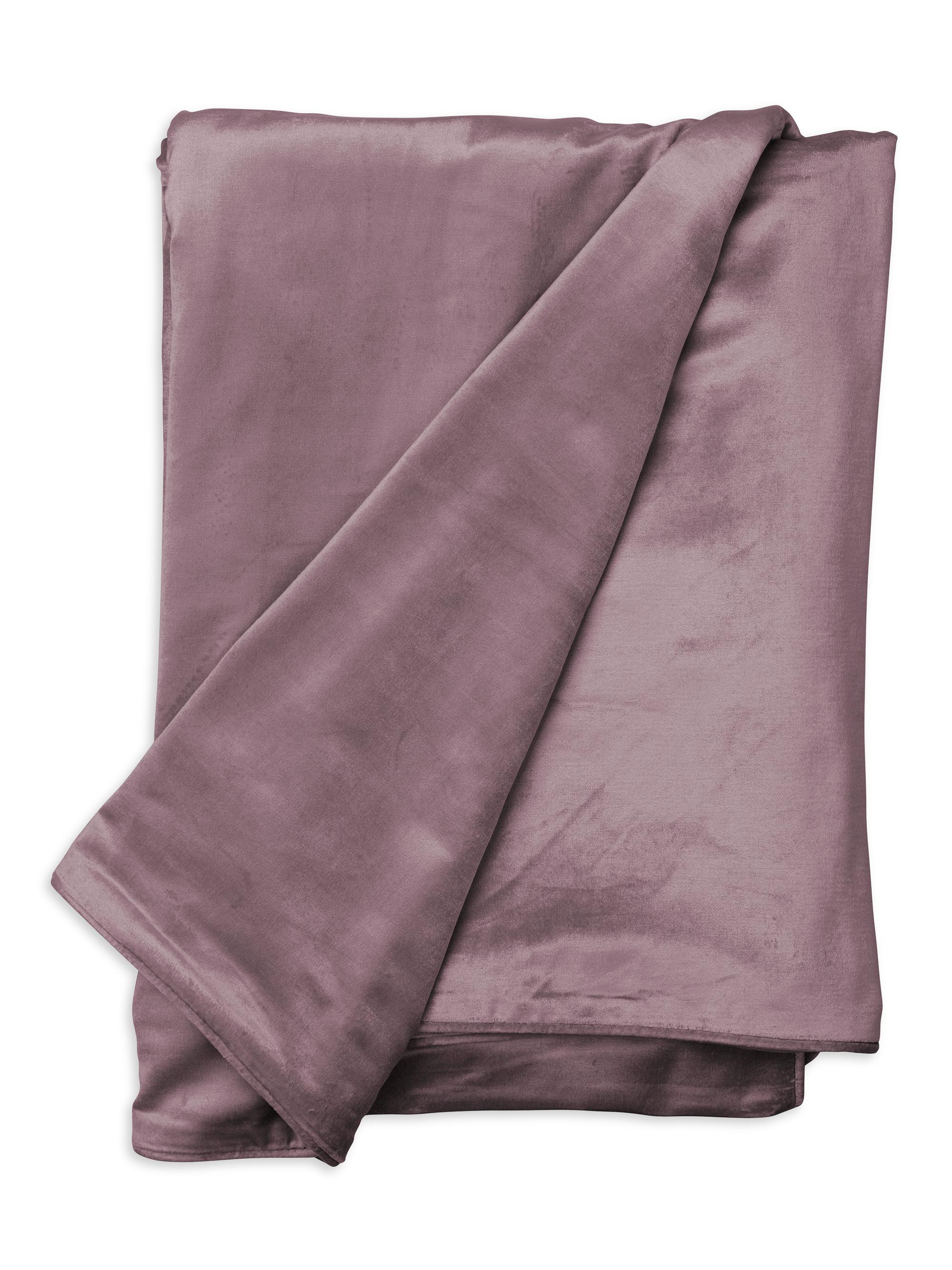 Lili Alessandra Milo Velvet Throw - Raisin