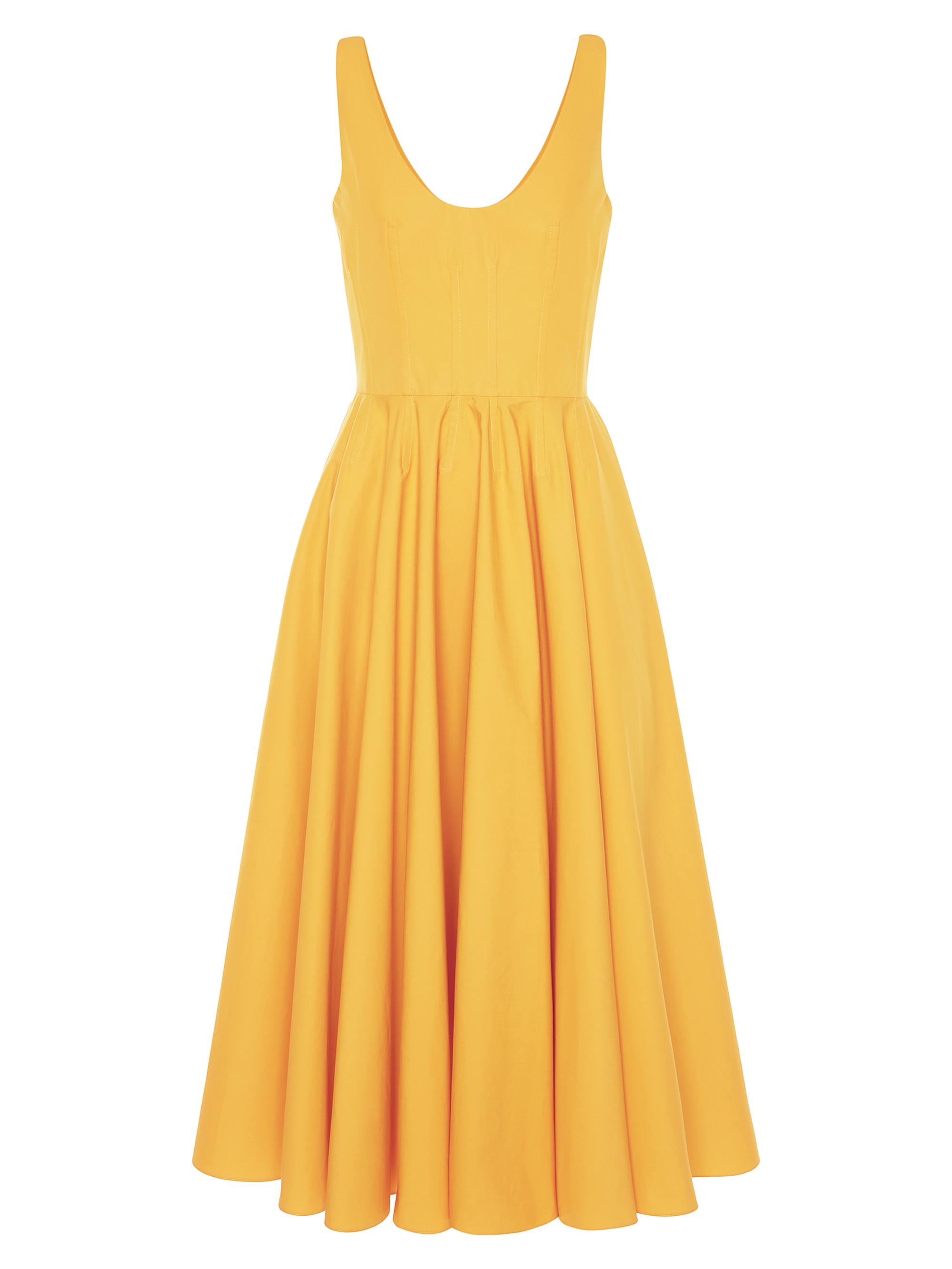 McQueen Sleeveless Fit & Flare Scoopneck Midi-Dress | Saks Fifth Avenue