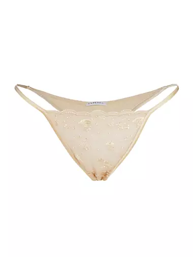 La Perla, Intimates & Sleepwear, La Perla Vintage Bergdorf Goodman Ivory  Lace Floral Thing Panties Underwear M