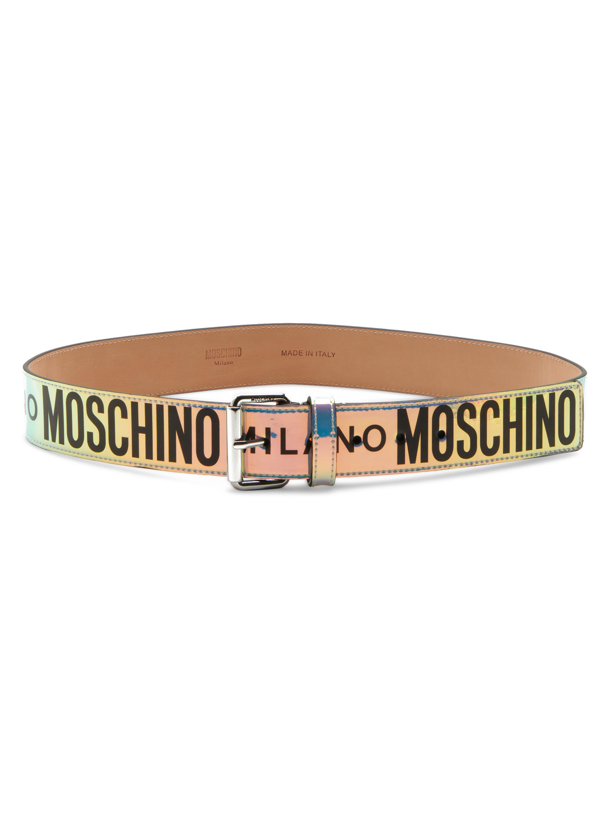 Shop Moschino Iridescent Belt | Saks Fifth Avenue 