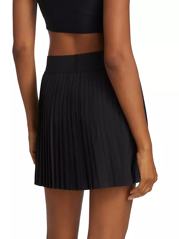 Alo Yoga☆ Aces Tennis Skirt Size XXS☆ Logo Waistband Black