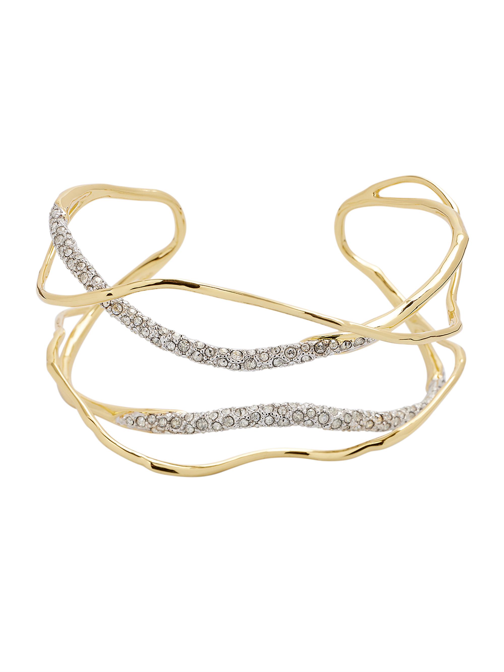 Alexis Bittar Women's Solanales 14K-Gold-Plated & Crystal Cuff - Champagne