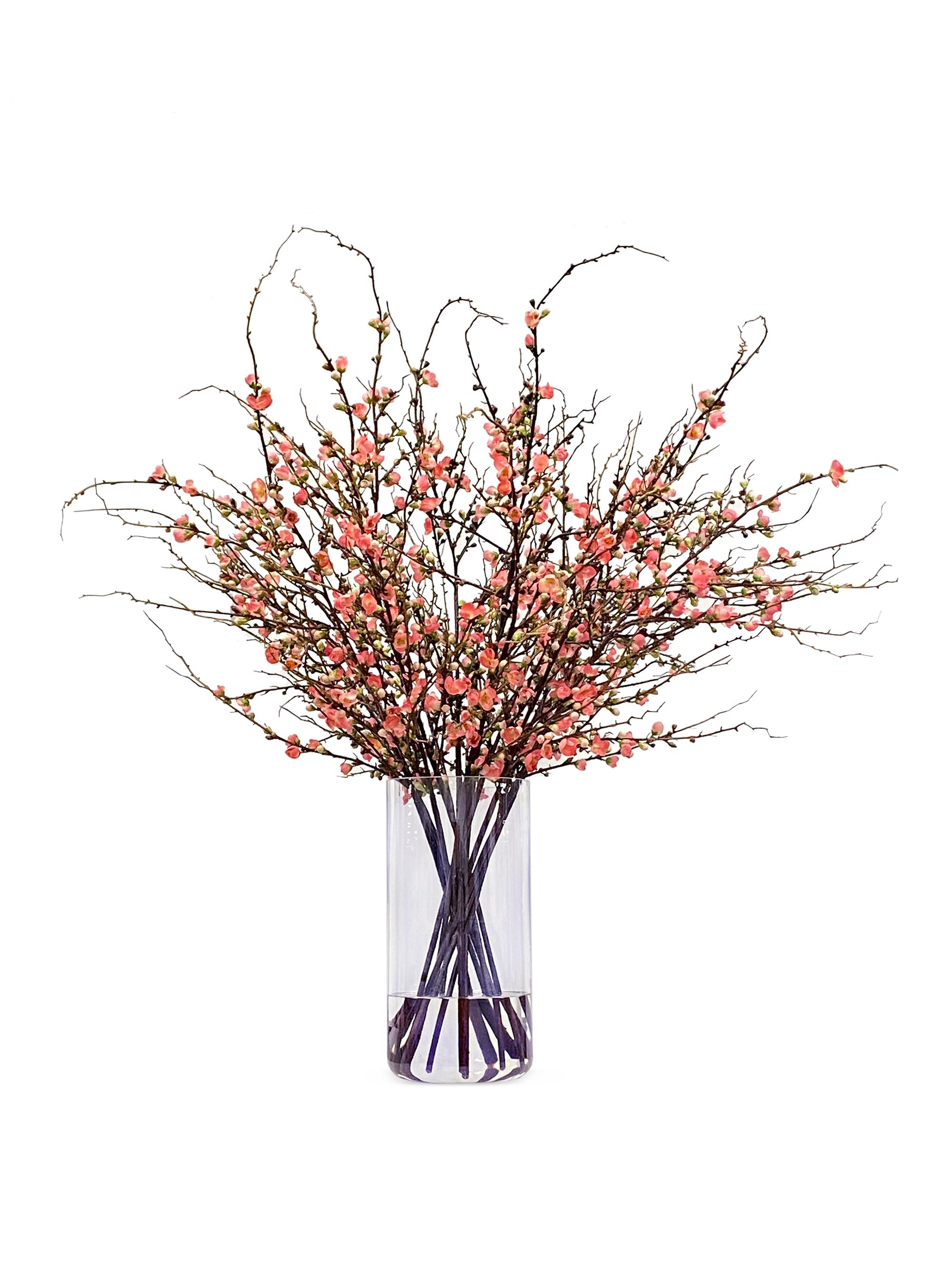 Winward Home Everyday Floral Peach Blossom Arrangement - Salmon