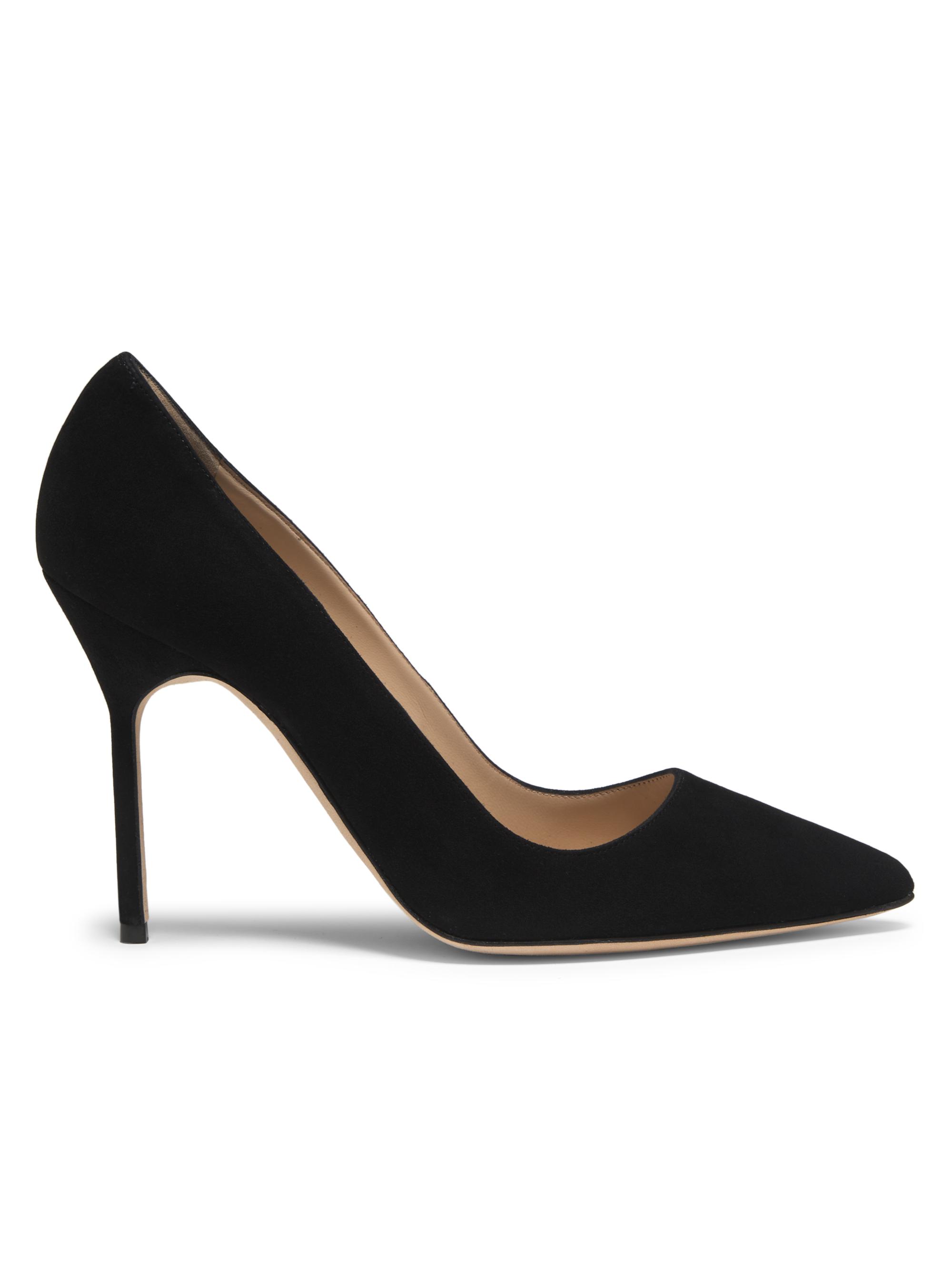 Manolo Blahnik Women's BB 105MM Suede Pumps - Black