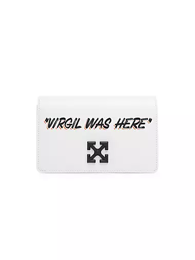 OFF-WHITE Binder Clip Bag Virgil Was Here White Yellow in Leather with  Gunmetal - US