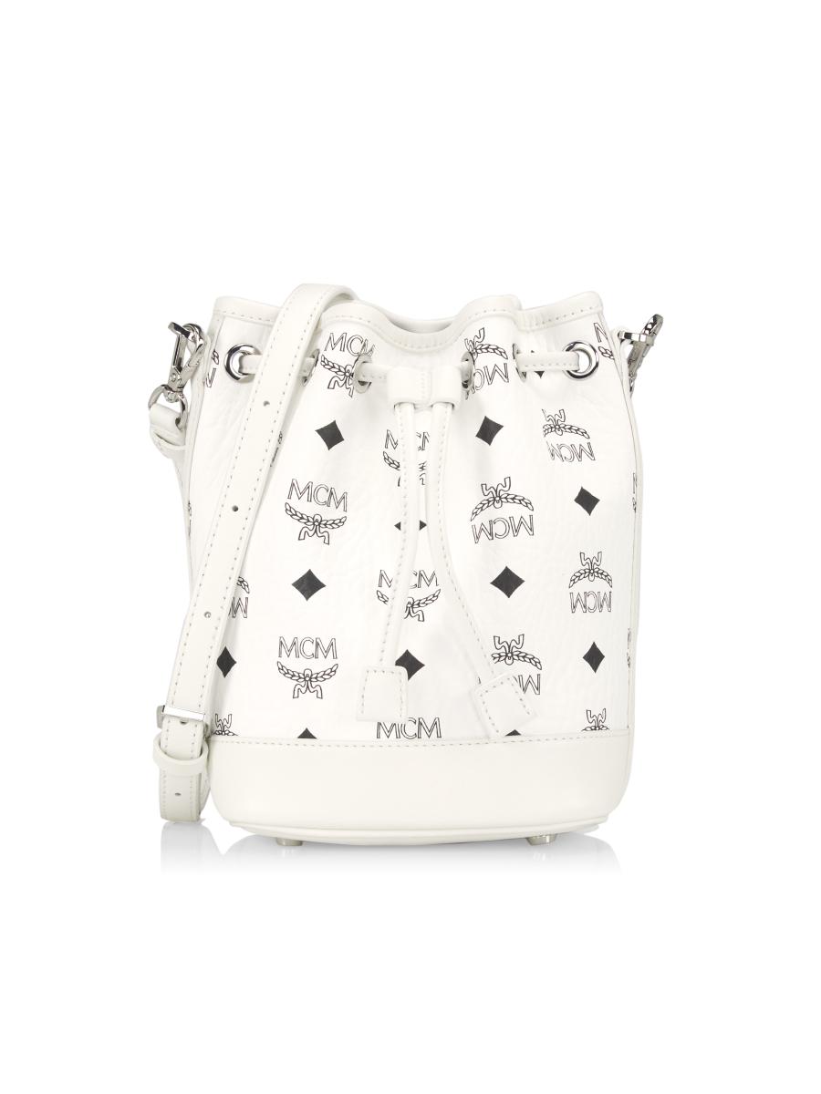 MCM ボディバッグ 希少ホワイト Small Diamant 3D Shoulder Bag in Visetos Leather Mix White | MCM ®US