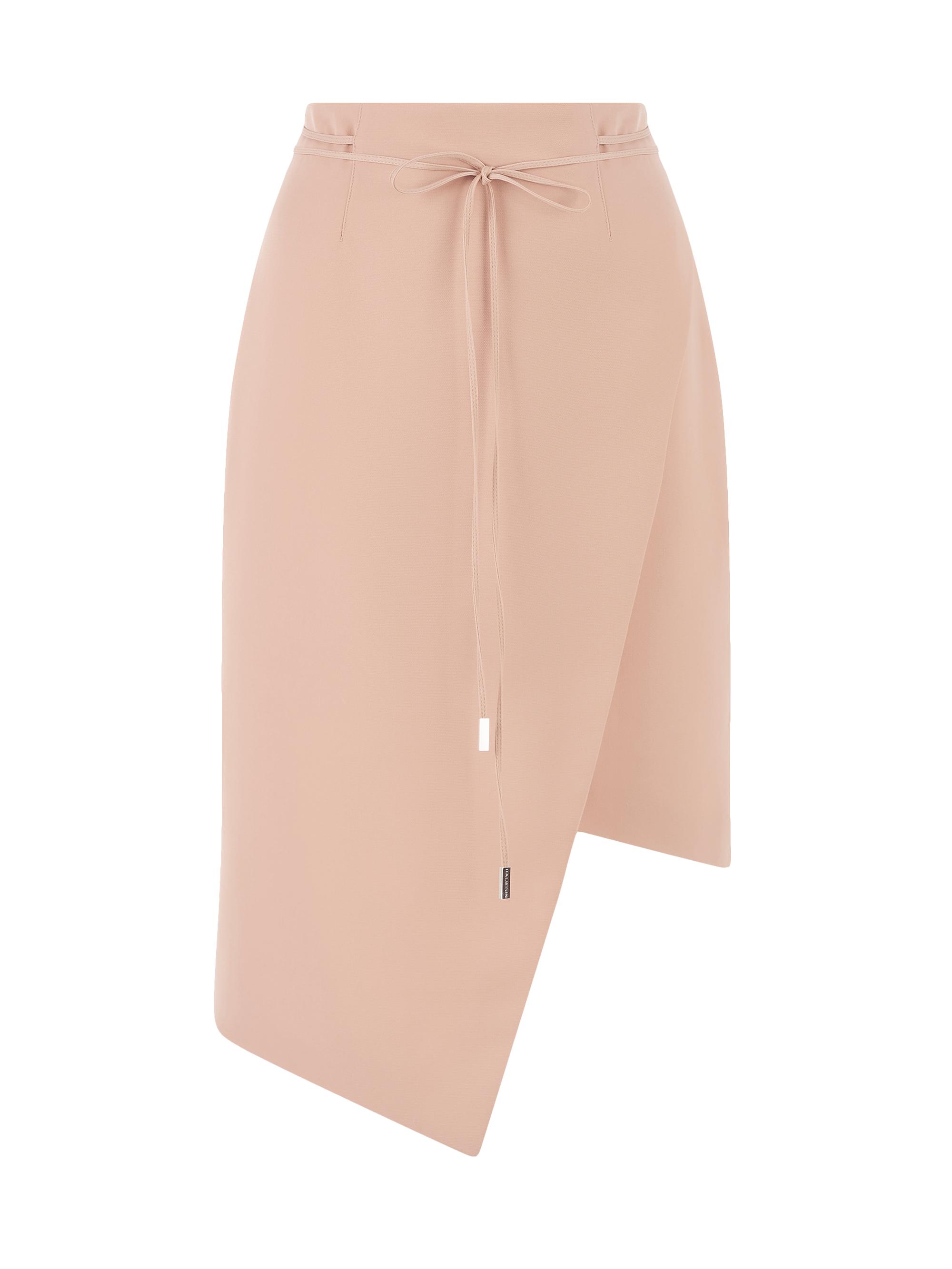 Halston Women's Brigid Stretch-Crepe Asymmetric Skirt - Blush