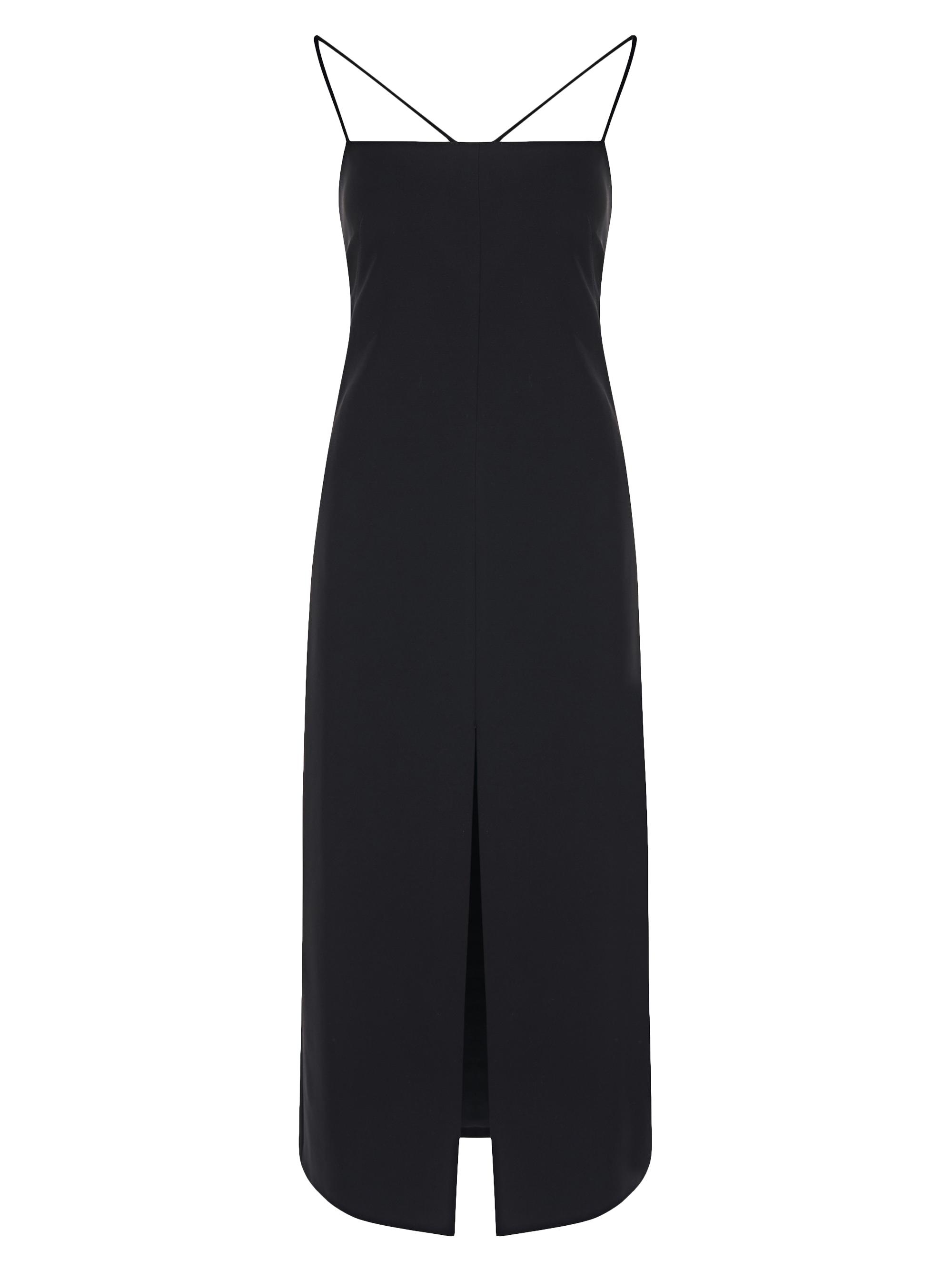Halston Women's Aila Stretch Crepe Slipdress - Black