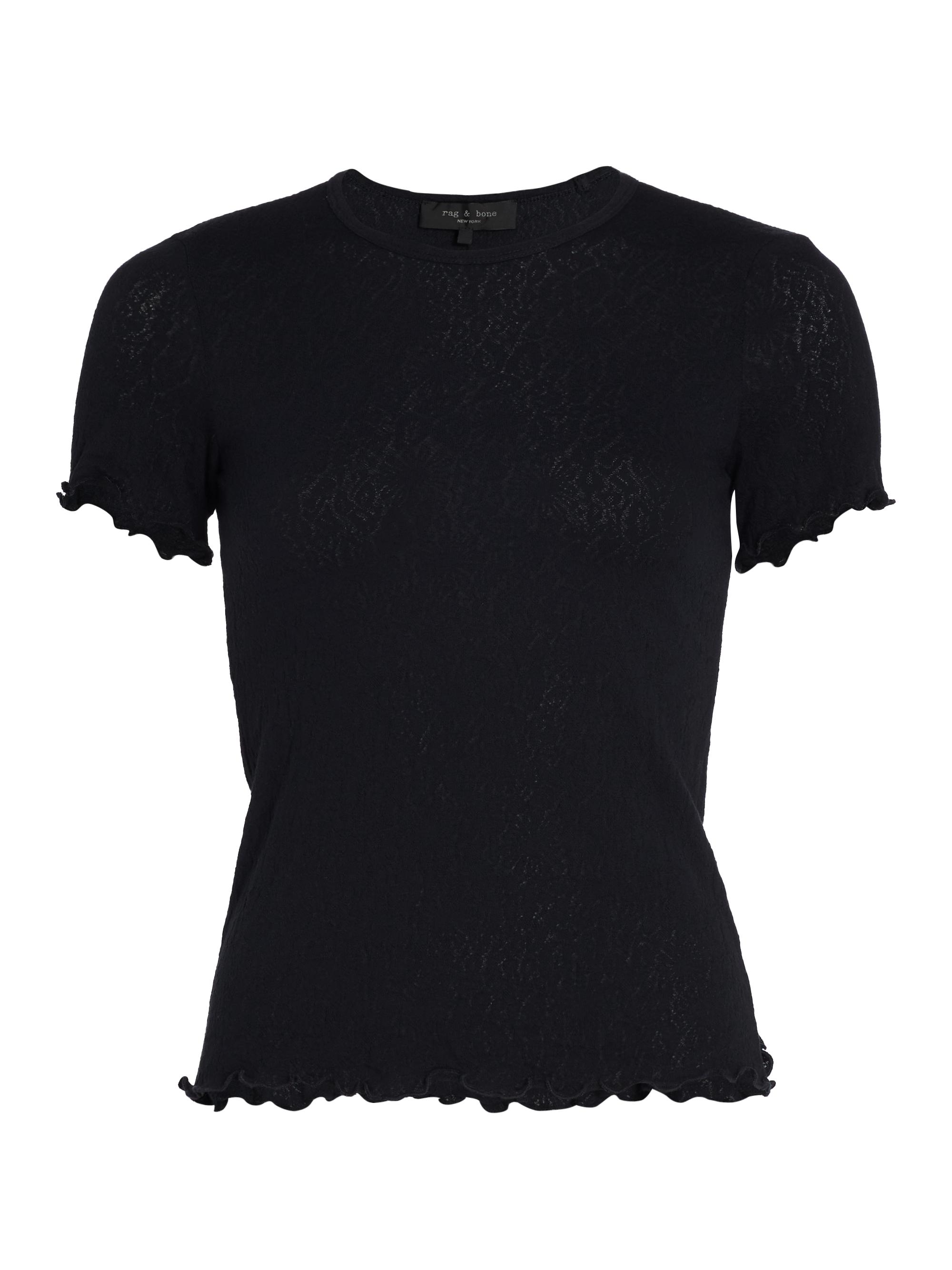 rag & bone Women's Gemma Jacquard T-Shirt - Salute