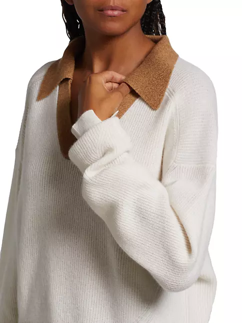 Shop rag & bone Pierce Cashmere Polo Sweater | Saks Fifth Avenue