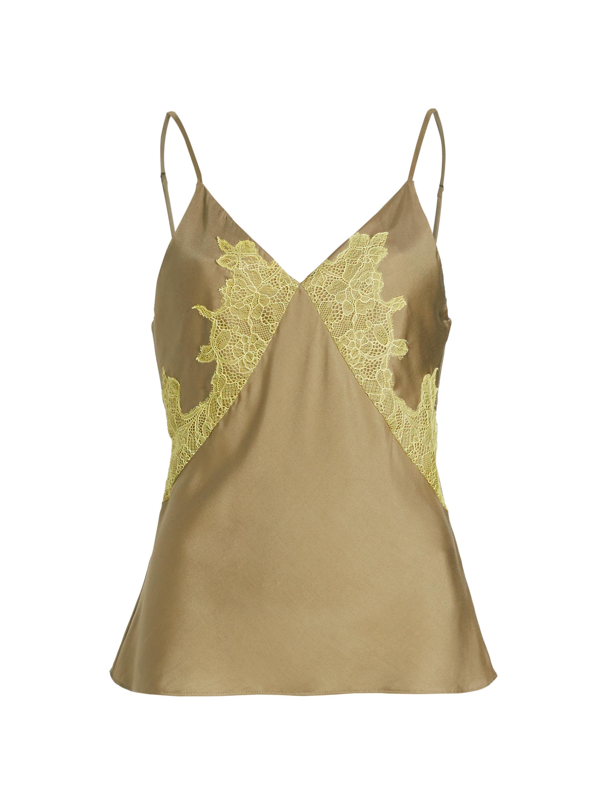 rag & bone Women's Logan Lace Cami - Olive Green