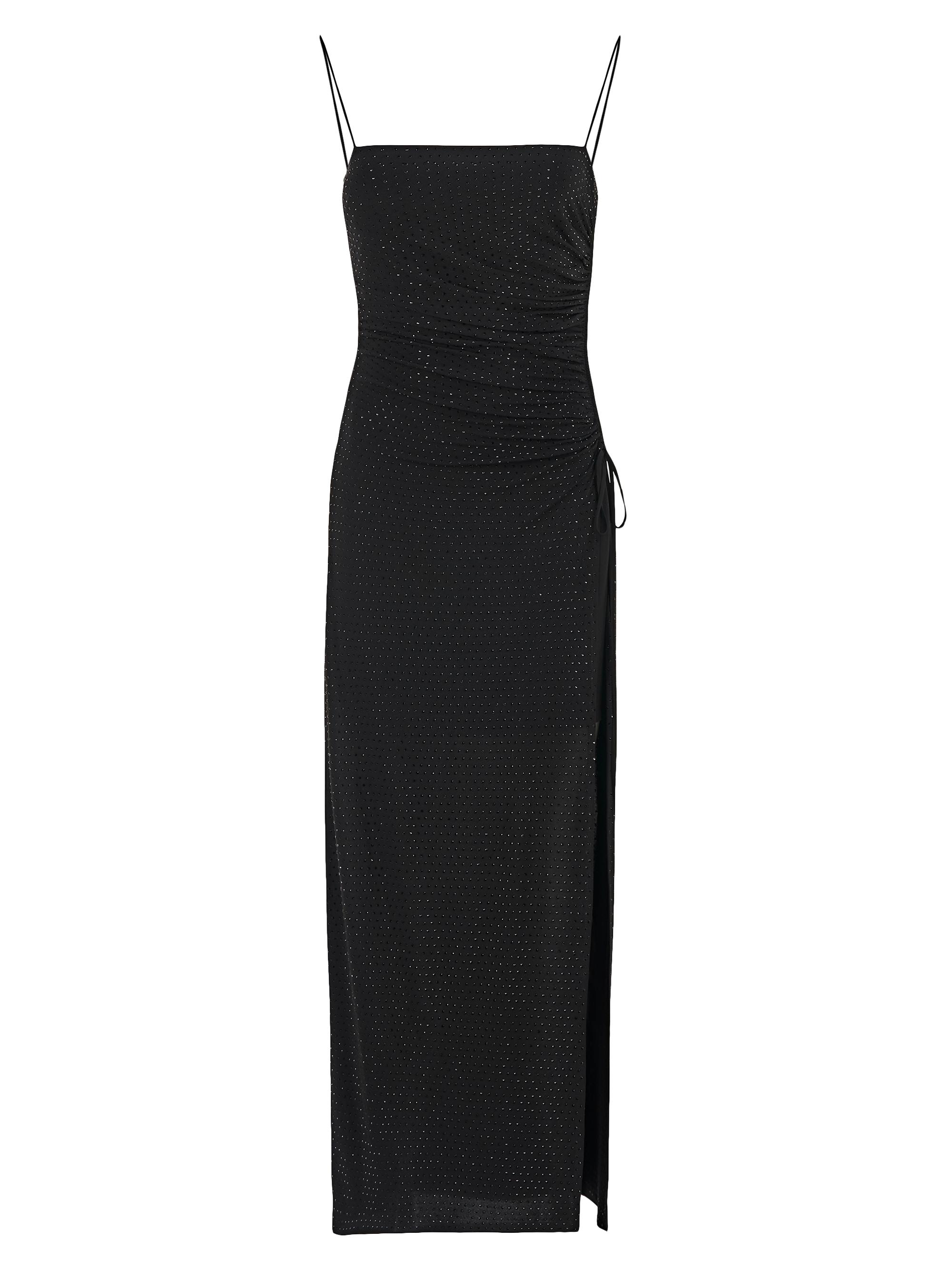 Halston Women's Hanna Crystal-Embellished Jersey Dress - Black