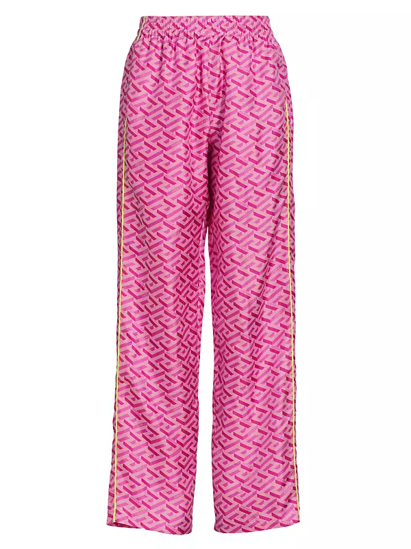 Shop Versace Silk Pajama Pants
