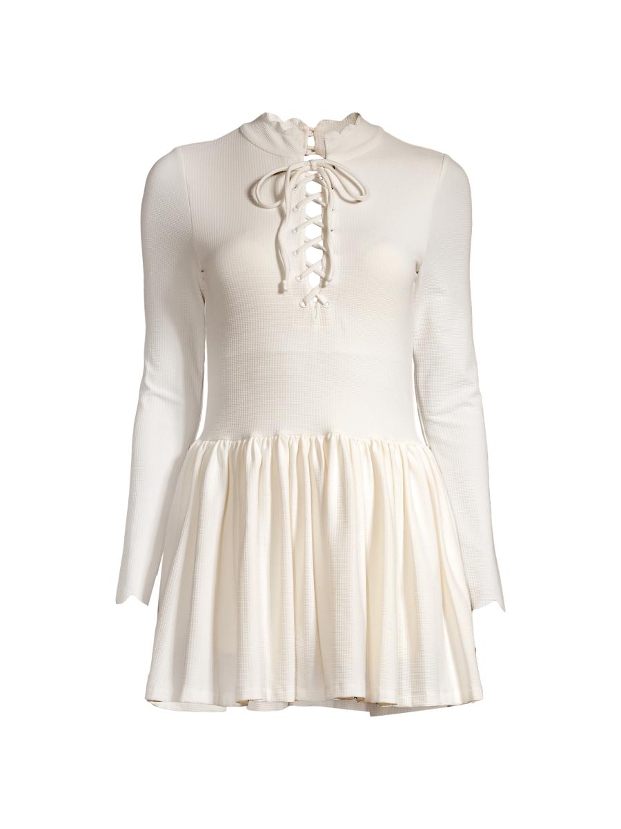 ANDMARY 直購入⭕ Mary logo flare mini dress 新品】andmary Mary logo flare mini dress - メルカリ