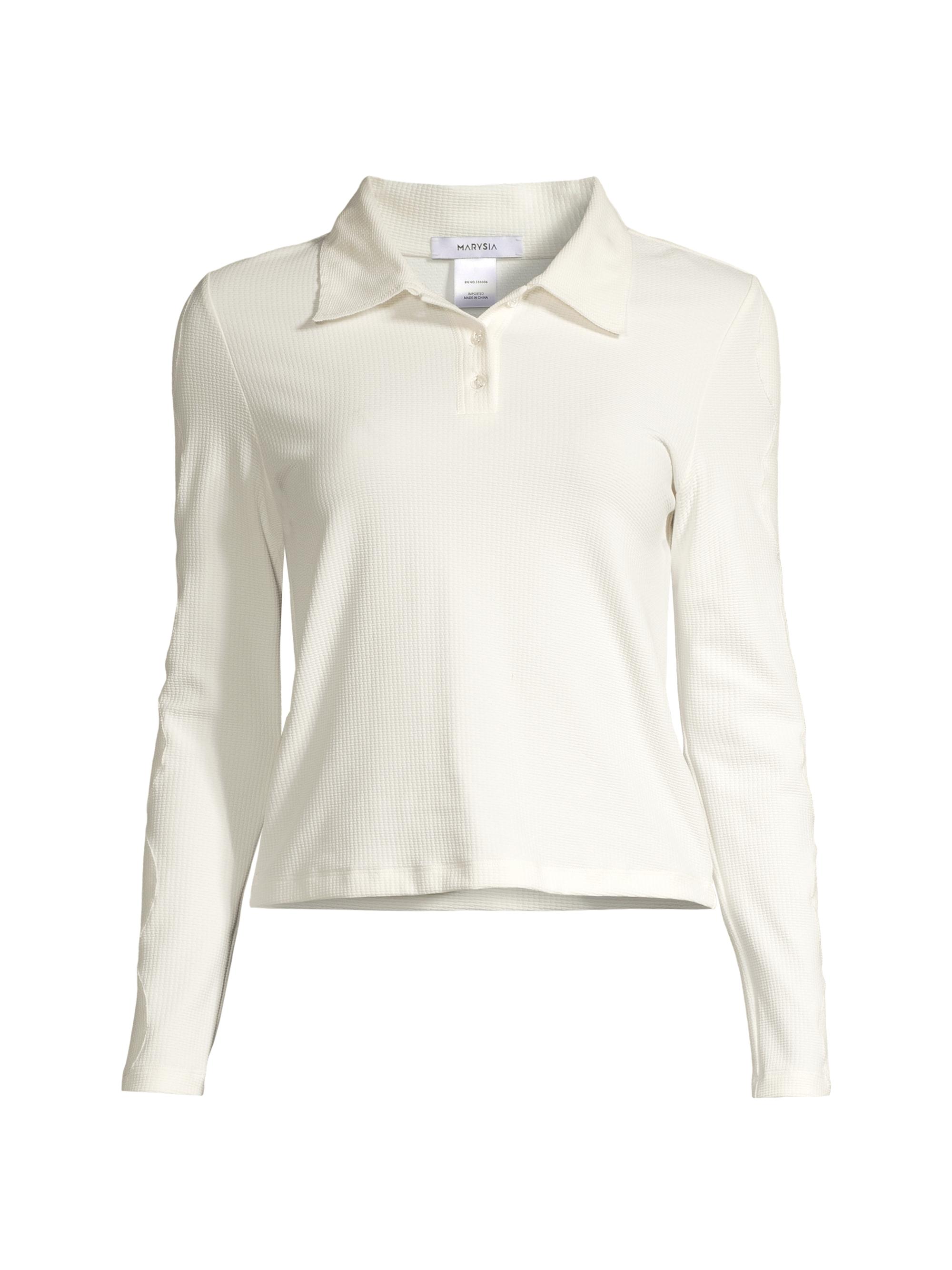 Marysia Women's Monica Cropped Polo Shirt - Coconut