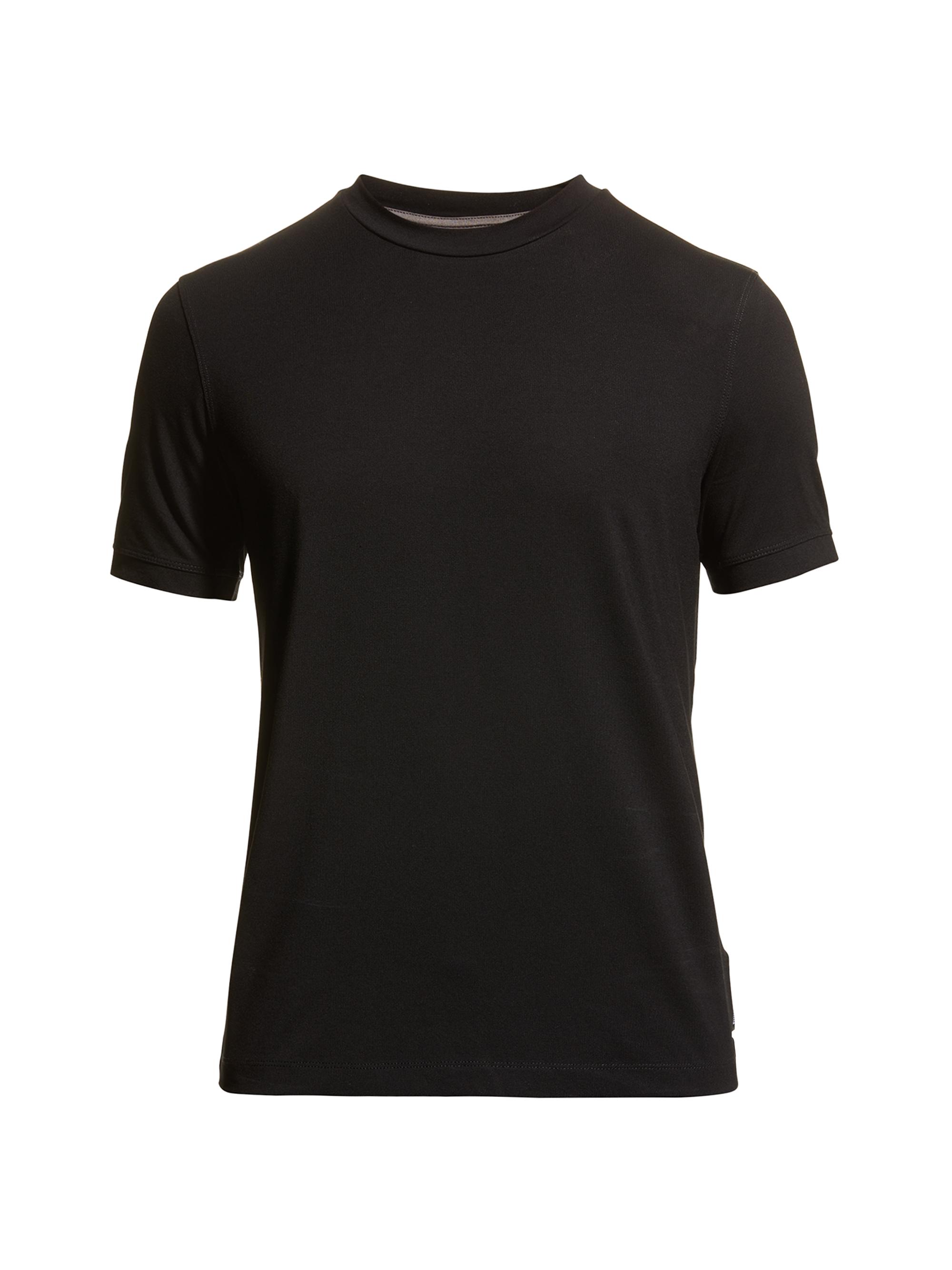 Giorgio Armani Men's Stretch-Jersey Slim-Fit Crewneck T-Shirt - Black