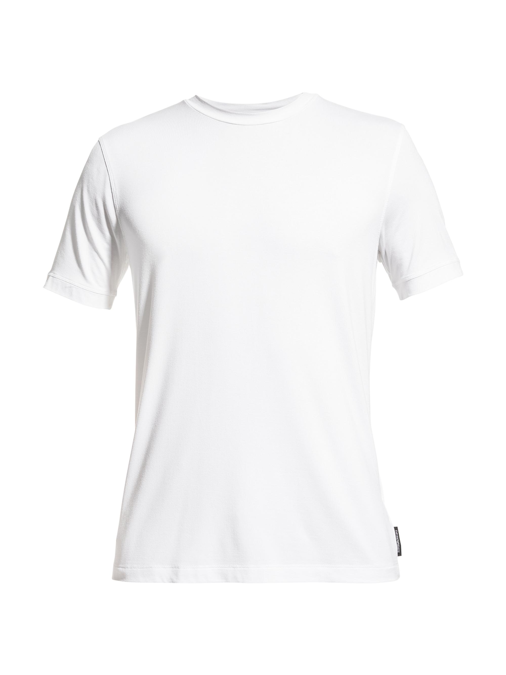 Giorgio Armani Men's Mr. Armani Stretch-Jersey Crewneck T-Shirt - White