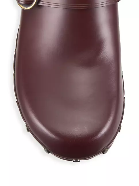 Shop Isabel Marant Thalie Leather Clogs | Saks Fifth Avenue
