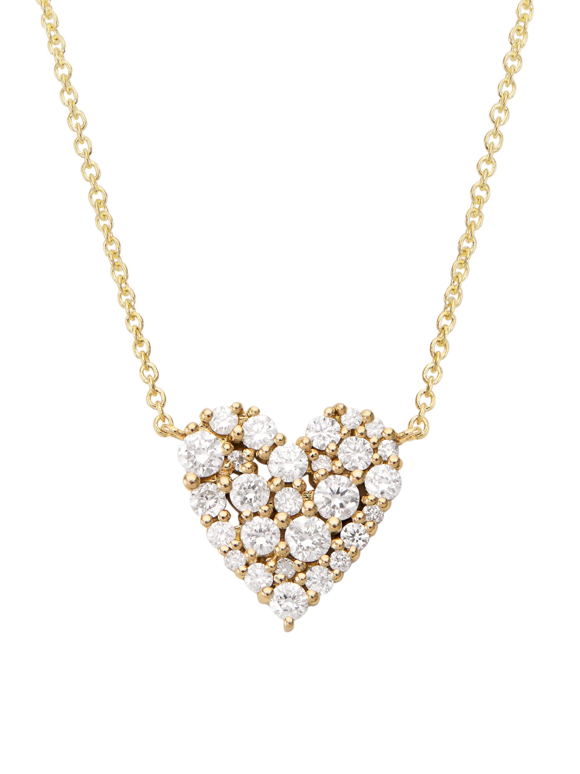 Sydney Evan Women's Cocktail  14K Yellow Gold & Diamond Pendant Necklace