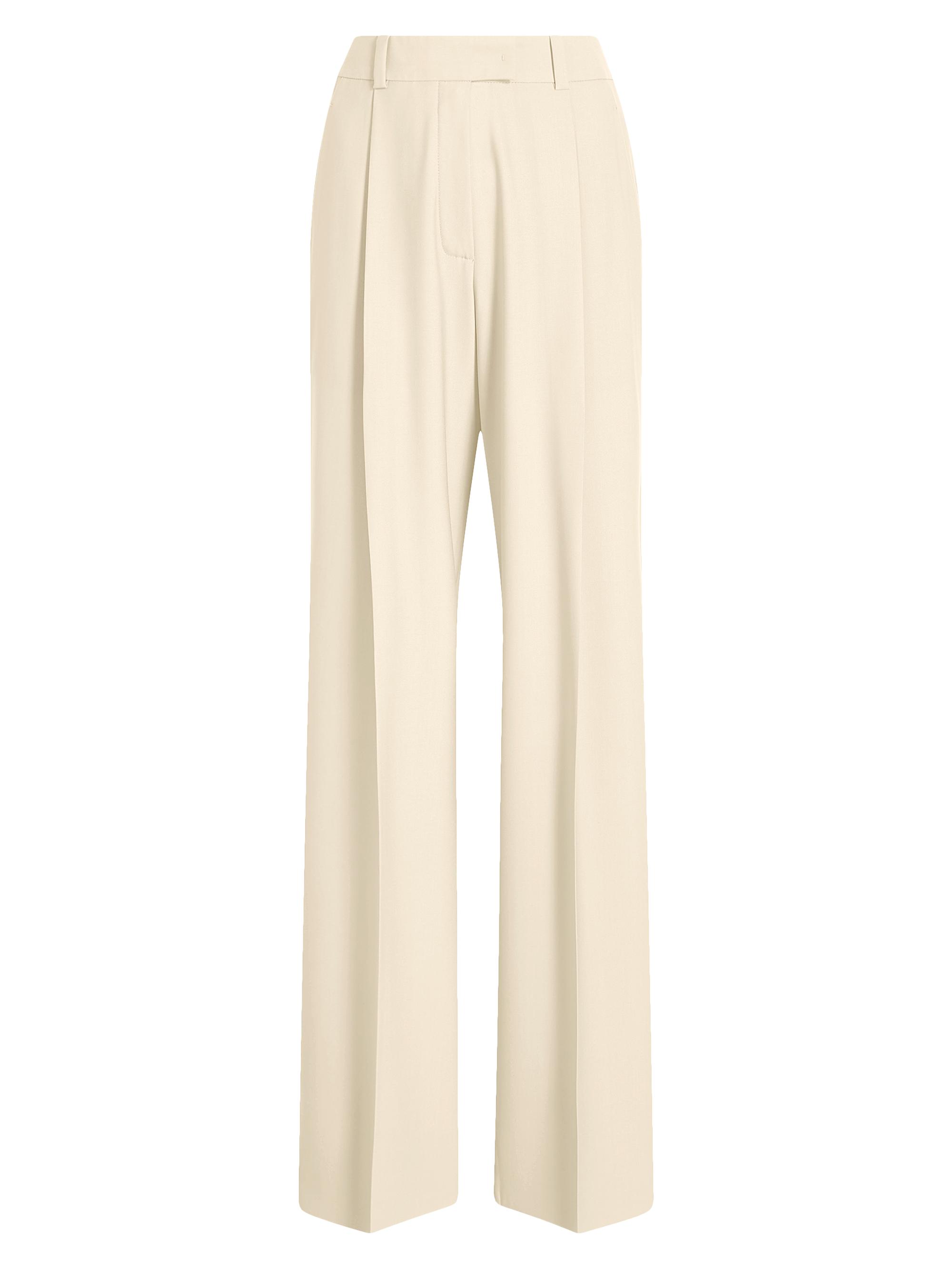 Another Tomorrow Women's Relaxed Wide-Leg Pants - Parchment