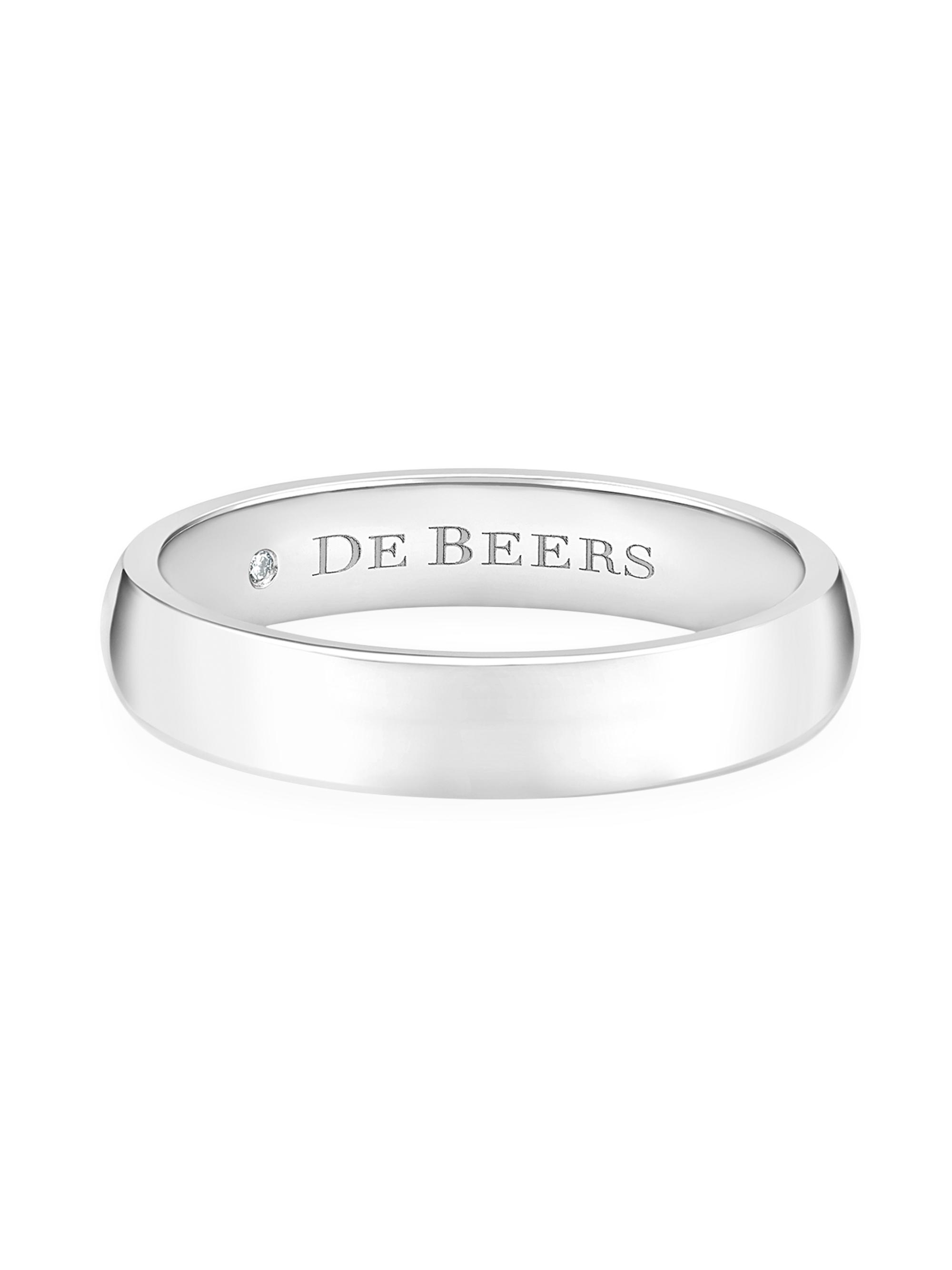 De Beers Jewellers DB Classic Platinum Band/4MM - Platinum