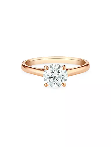 DB Classic 18K Rose Gold & 1 TCW Brilliant-Cut Natural Diamond Engagement Ring