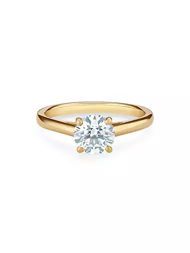 DB Classic 18K Yellow Gold & 0.7 TCW Brilliant-Cut Natural Diamond Engagement Ring