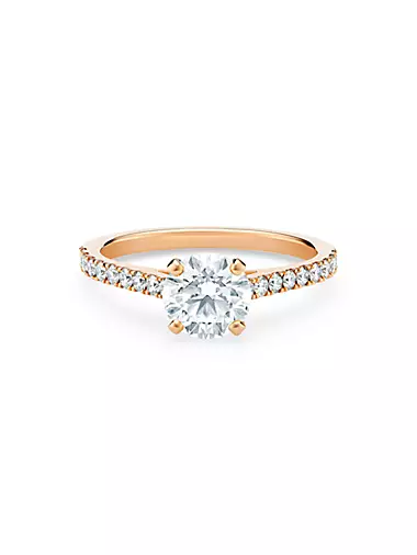 DB Classic 18K Rose Gold & 1.31 TCW Diamond Engagement Ring