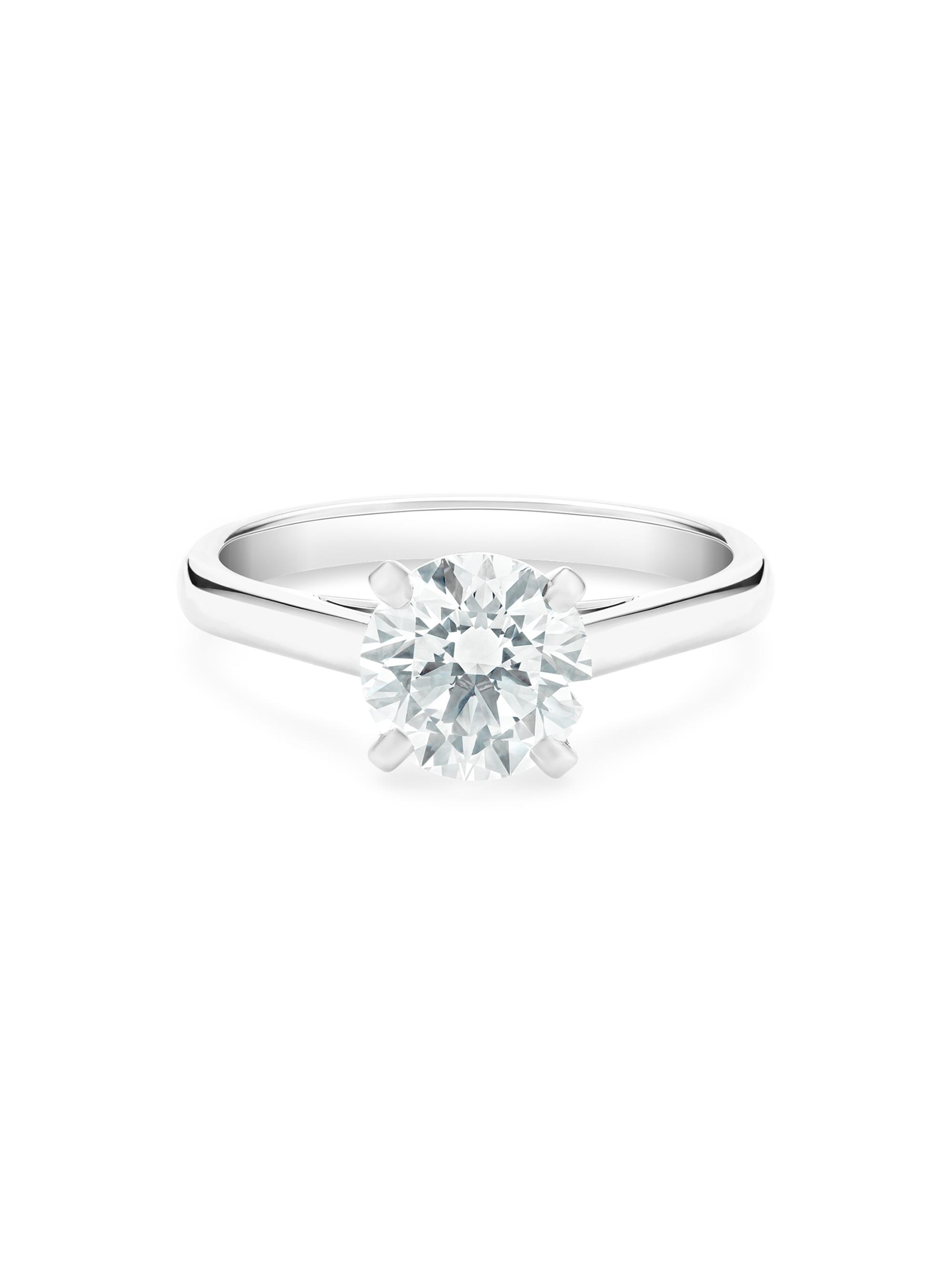 De Beers Jewellers Women's DB Classic Platinum & 1.51 TCW Brilliant-Cut Diamond Engagement Ring - Platinum