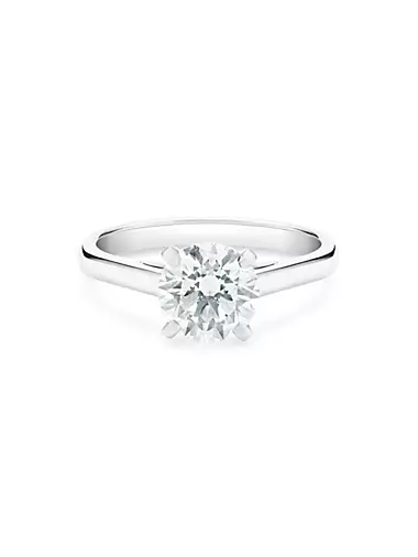 DB Classic Platinum & 1.51 TCW Brilliant-Cut Diamond Engagement Ring