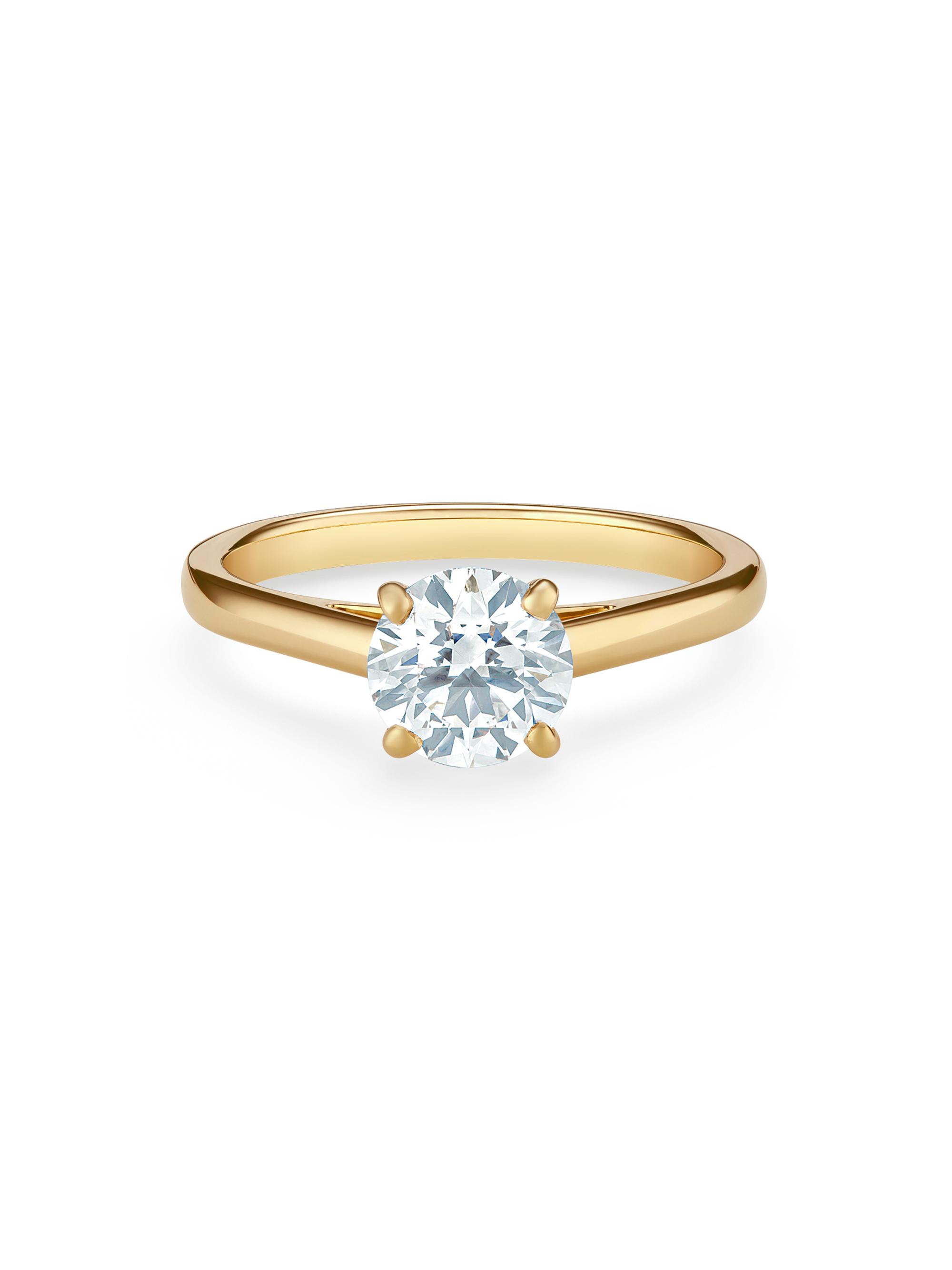 De Beers Jewellers Women's DB Classic 18K Yellow Gold & 1.07 TCW Brilliant-Cut Diamond Engagement Ring - Yellow Gold