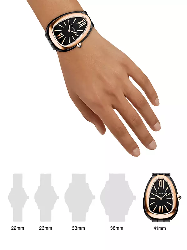 Serpenti Seduttori Stainless Steel & 18K Rose Gold Bracelet Watch