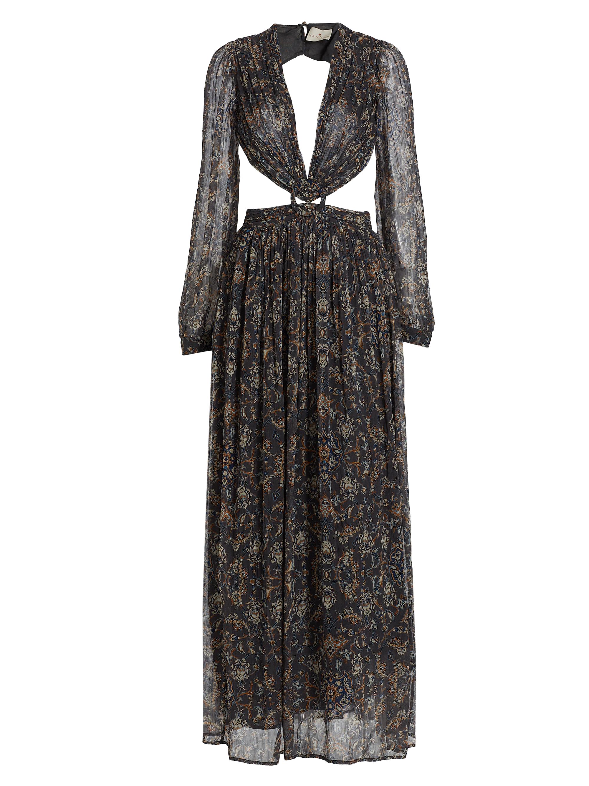 white christmas dresses Aria Chiffon Cut Out Maxi Dress / Lagoon | Meshki main image 0