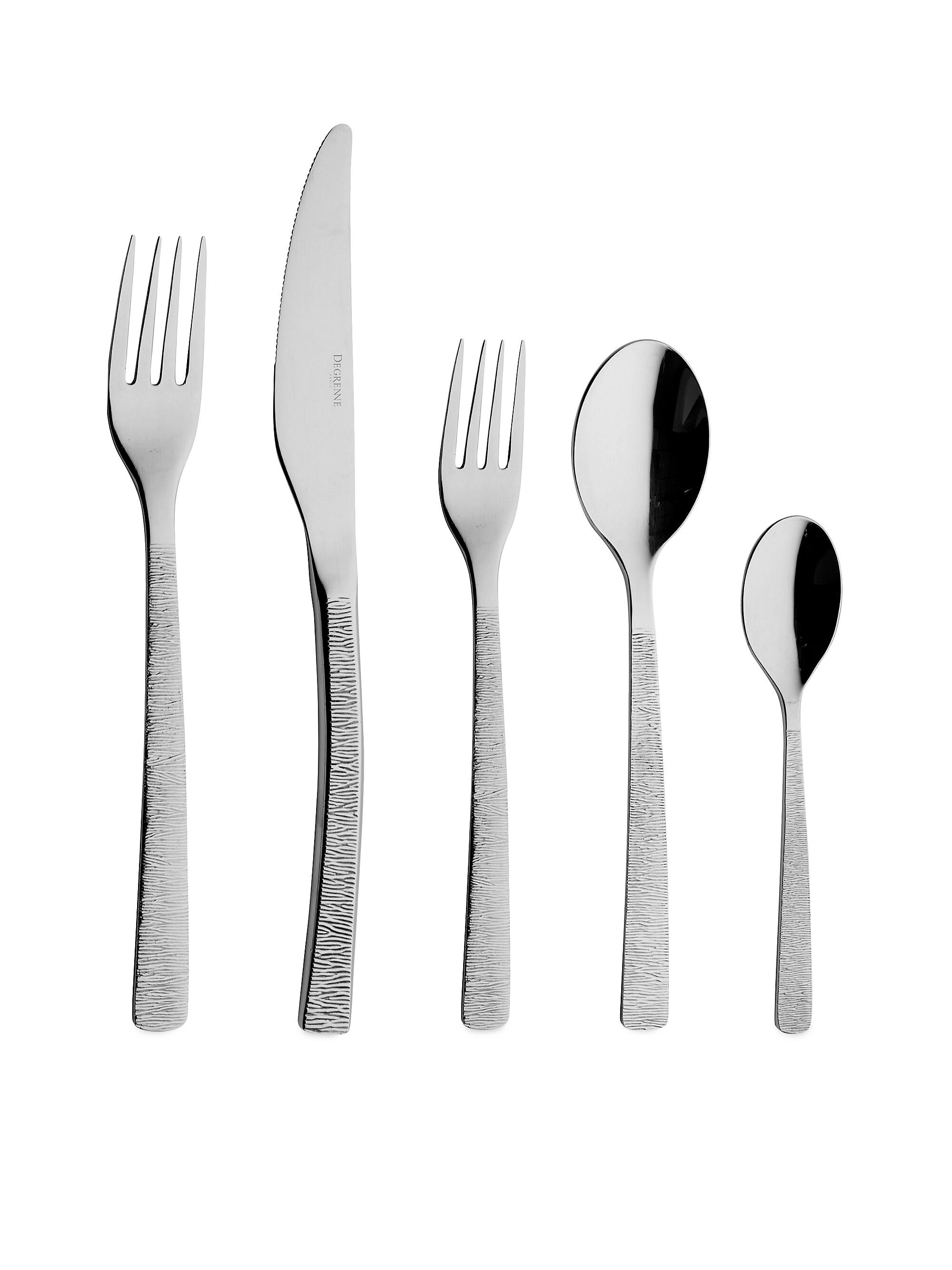 Degrenne Paris Blois 5-Piece Flatware Set - Grey