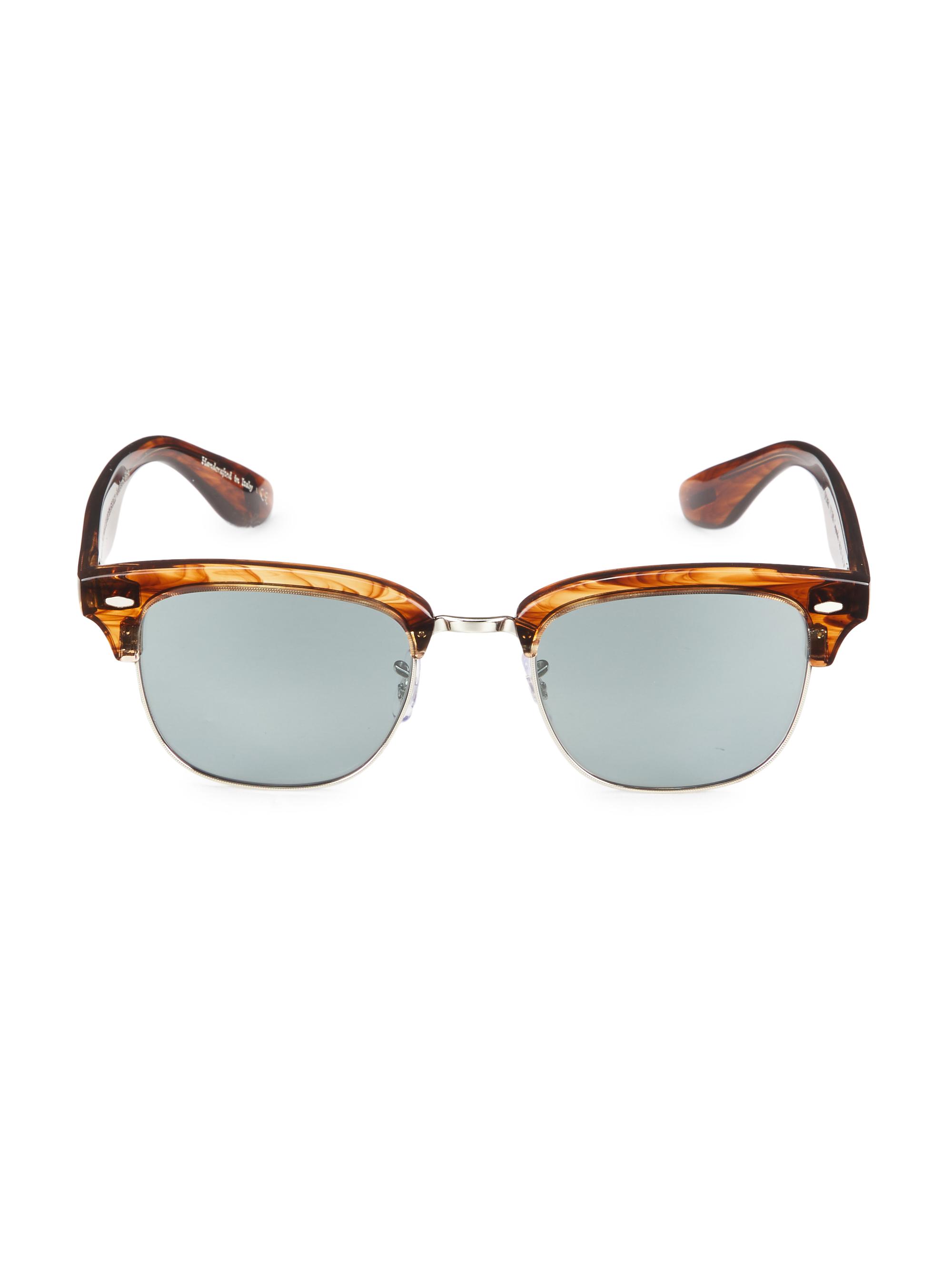 Brunello Cucinelli & Oliver Peoples Men's Brunello Cuccinelli x Oliver Peoples 48MM Capannelle Sunglasses - Blue