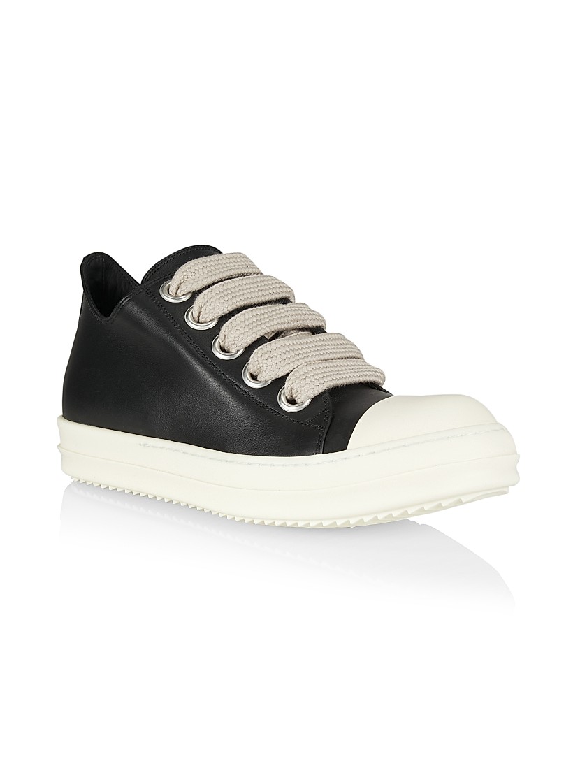 Shop Rick Owens Leather Low-Top Sneakers | Saks Fifth Avenue Shop Rick Owens Leather Low-Top Sneakers | Saks Fifth Avenue