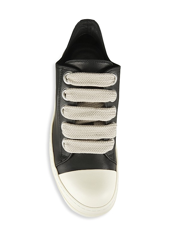 Shop Rick Owens Leather Low-Top Sneakers | Saks Fifth Avenue Shop Rick Owens Leather Low-Top Sneakers | Saks Fifth Avenue