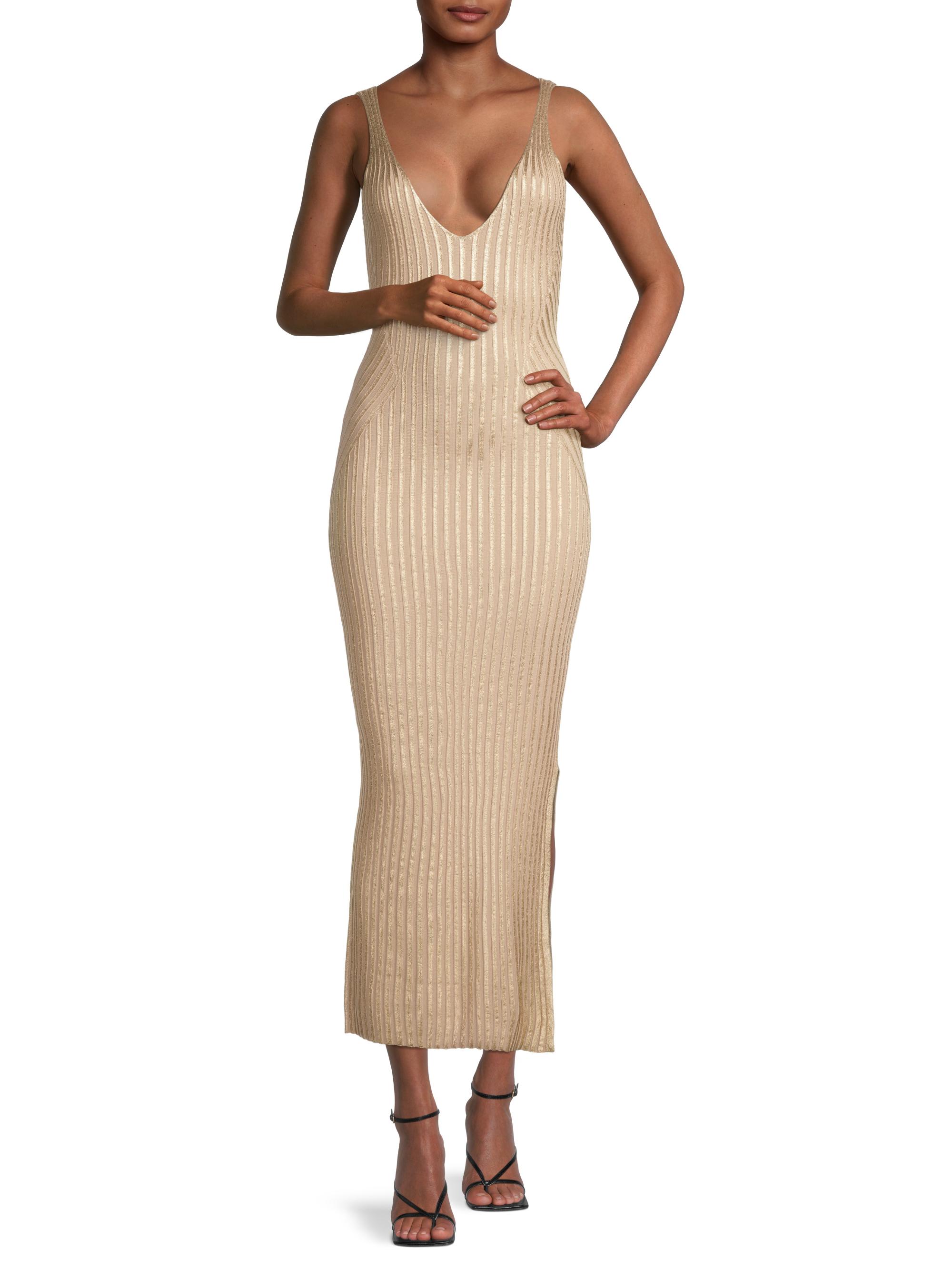 ted baker metallic dress