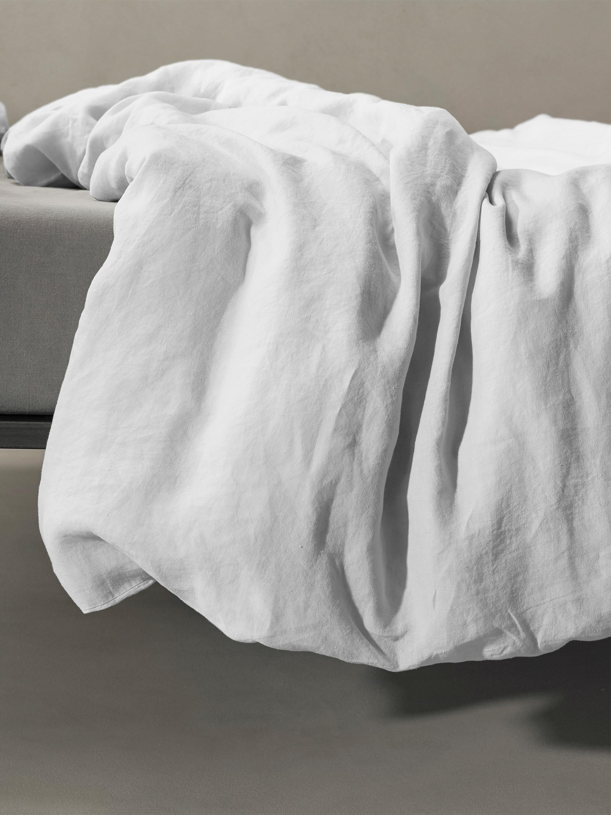 Society Limonta REM Linen Duvet Cover - Bianco Queen