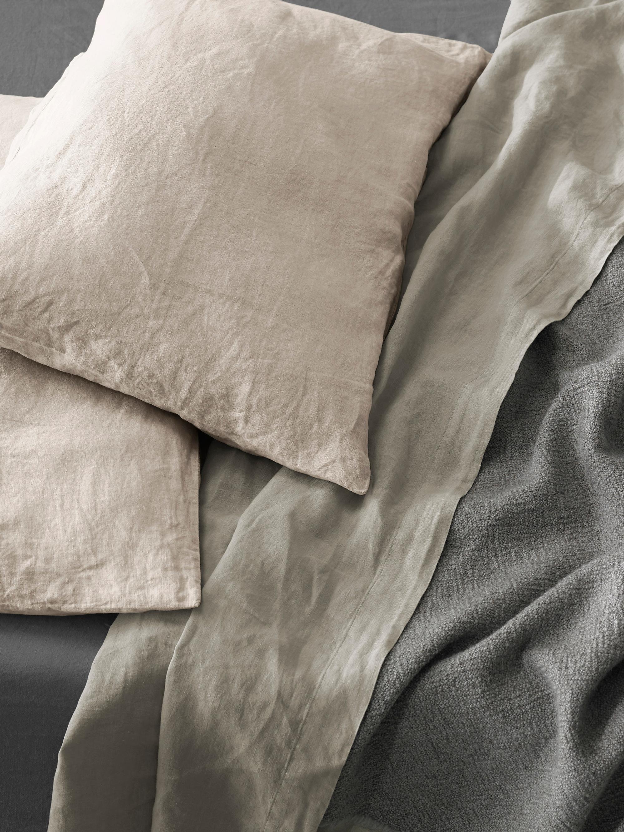 Society Limonta Rem 2-Piece Linen Pillowcase Set - Bianco King