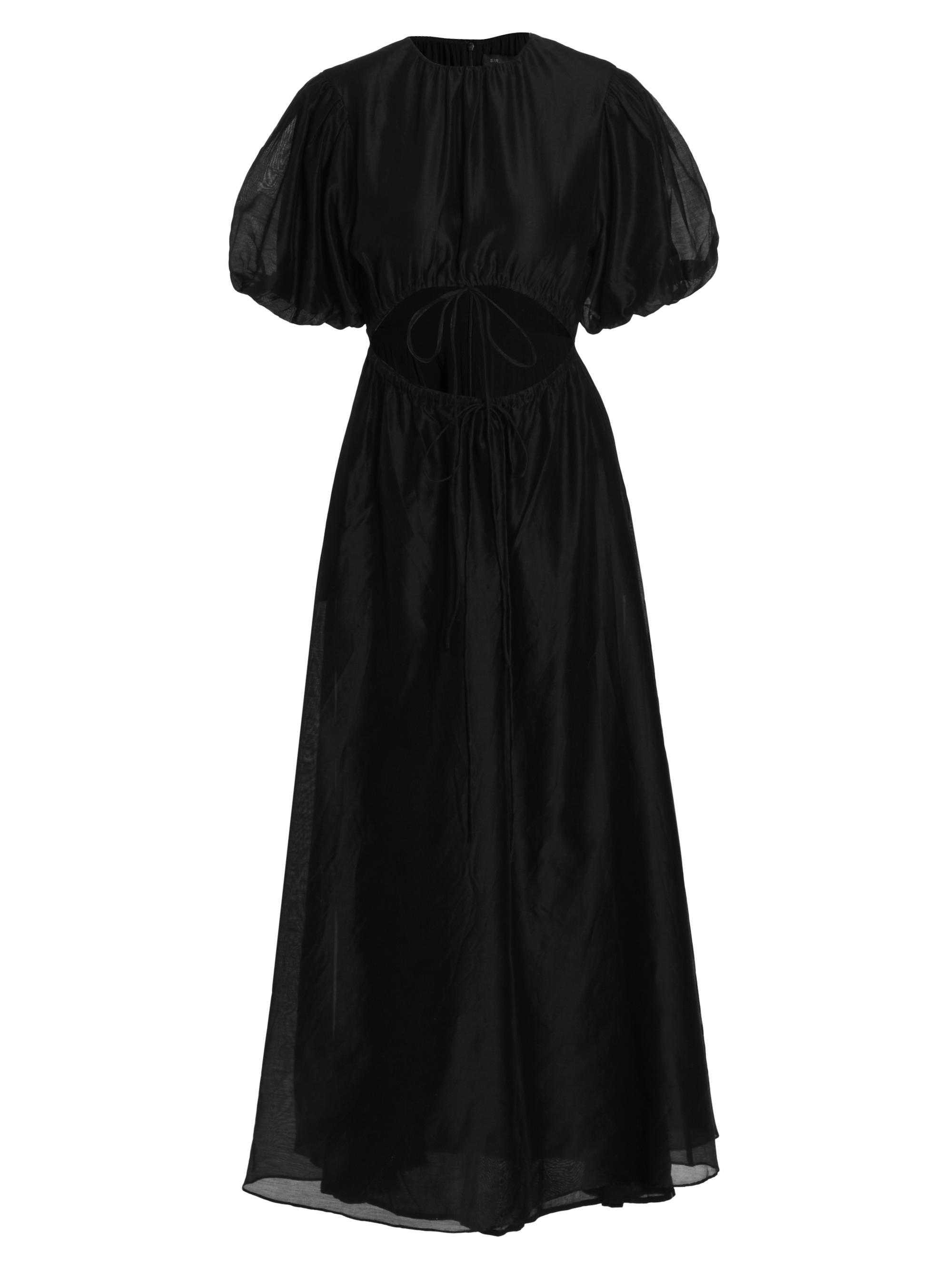 SIR. Franc Puff-Sleeve Cut-Out Maxi-Dress | Saks Fifth Avenue