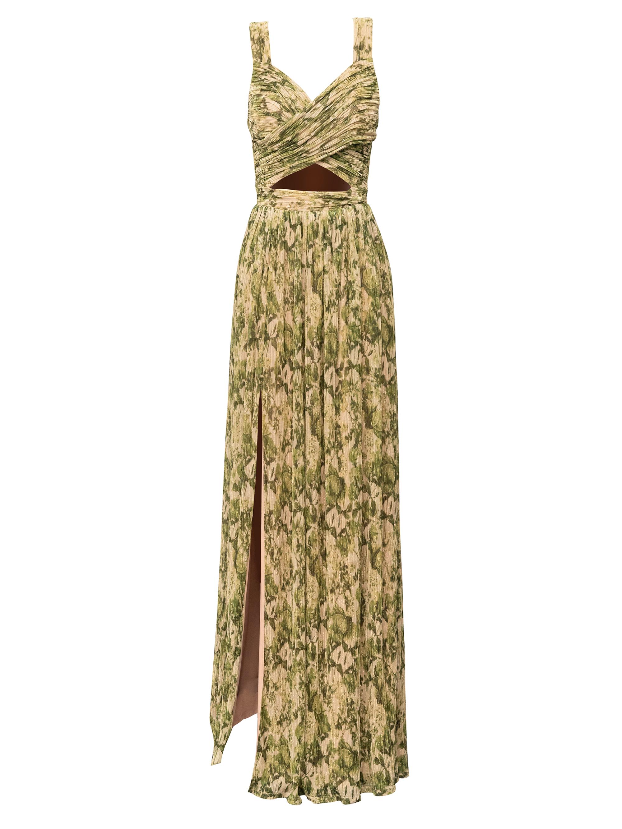 slim fit dress slacks Dress Party Long By Dress The Population In Green, Size: Xs main image 0