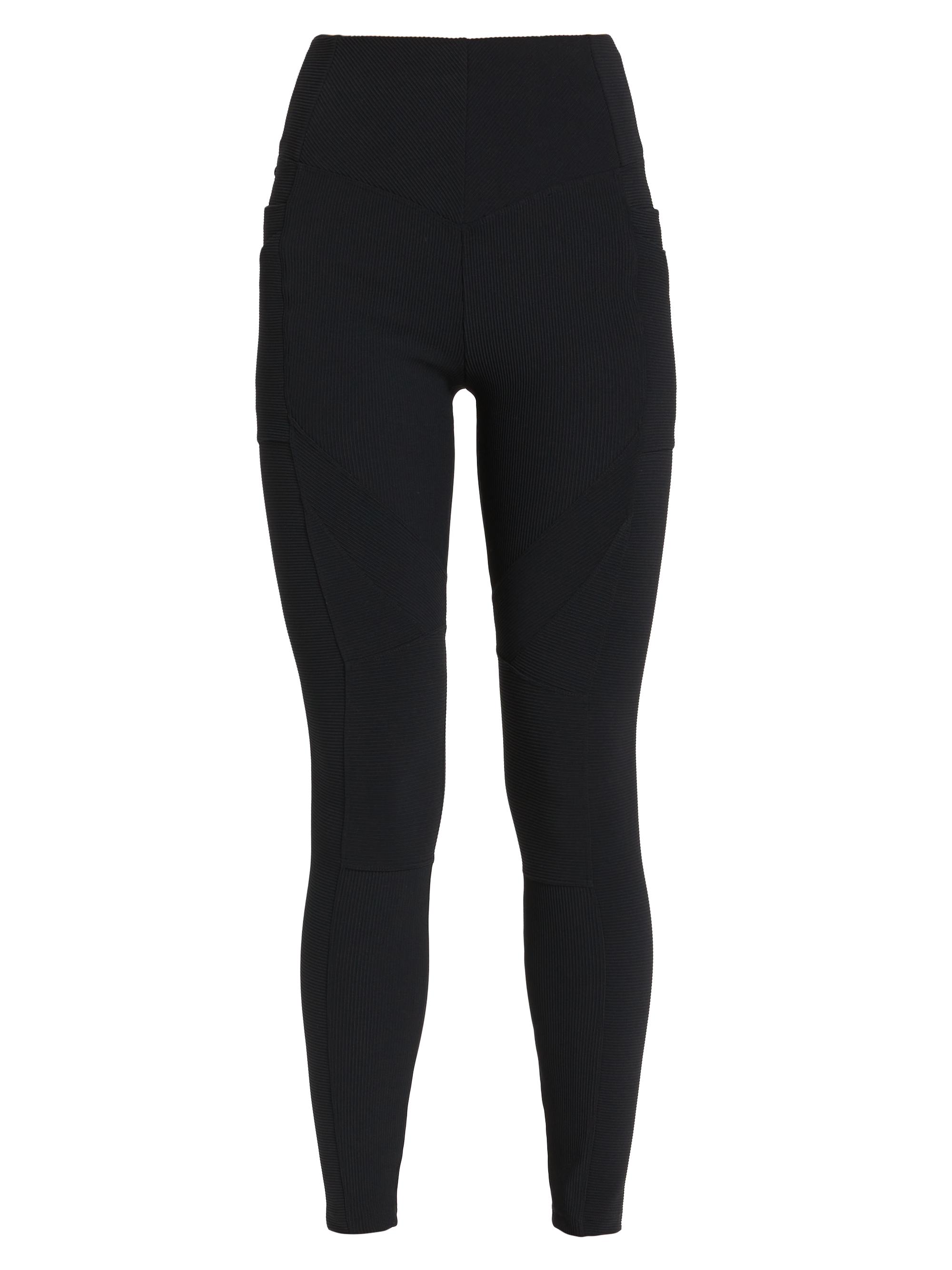 Blanc Noir Women's Directional Rib Leggings - Black