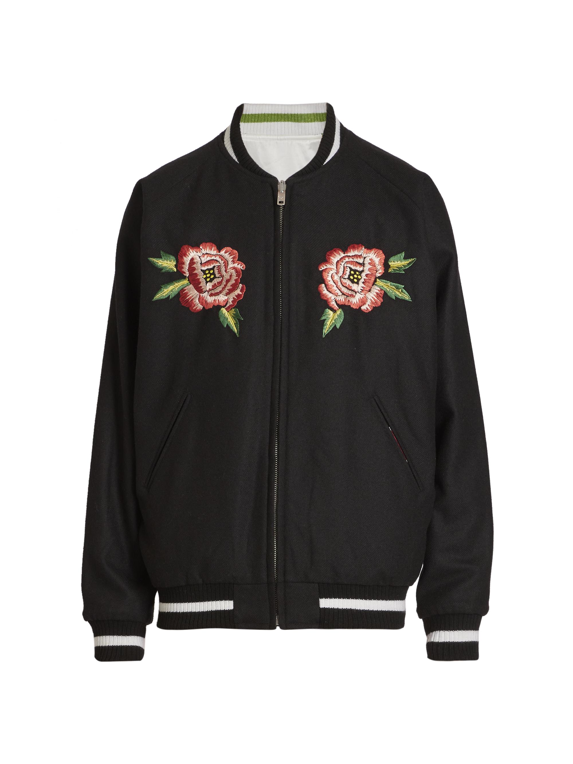 KENZO 2022AW VARSITY BOMBER なおす JACKET ブラック