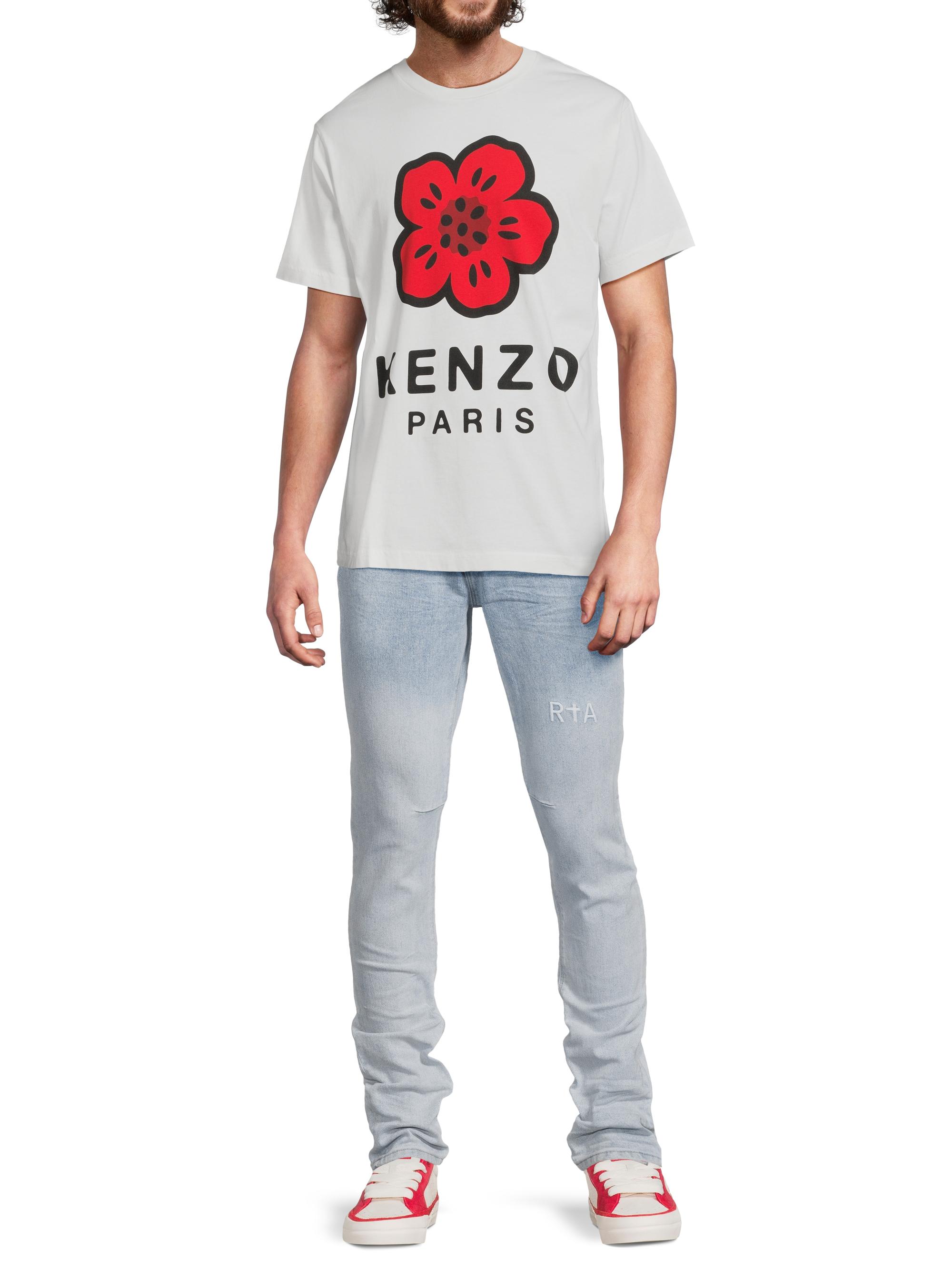 本日限定価格　KENZO boke flower カットソー KENZO(ケンゾー)のBOKE FLOWER CLASSIC T-SHIRT-2 MID.BLUEの