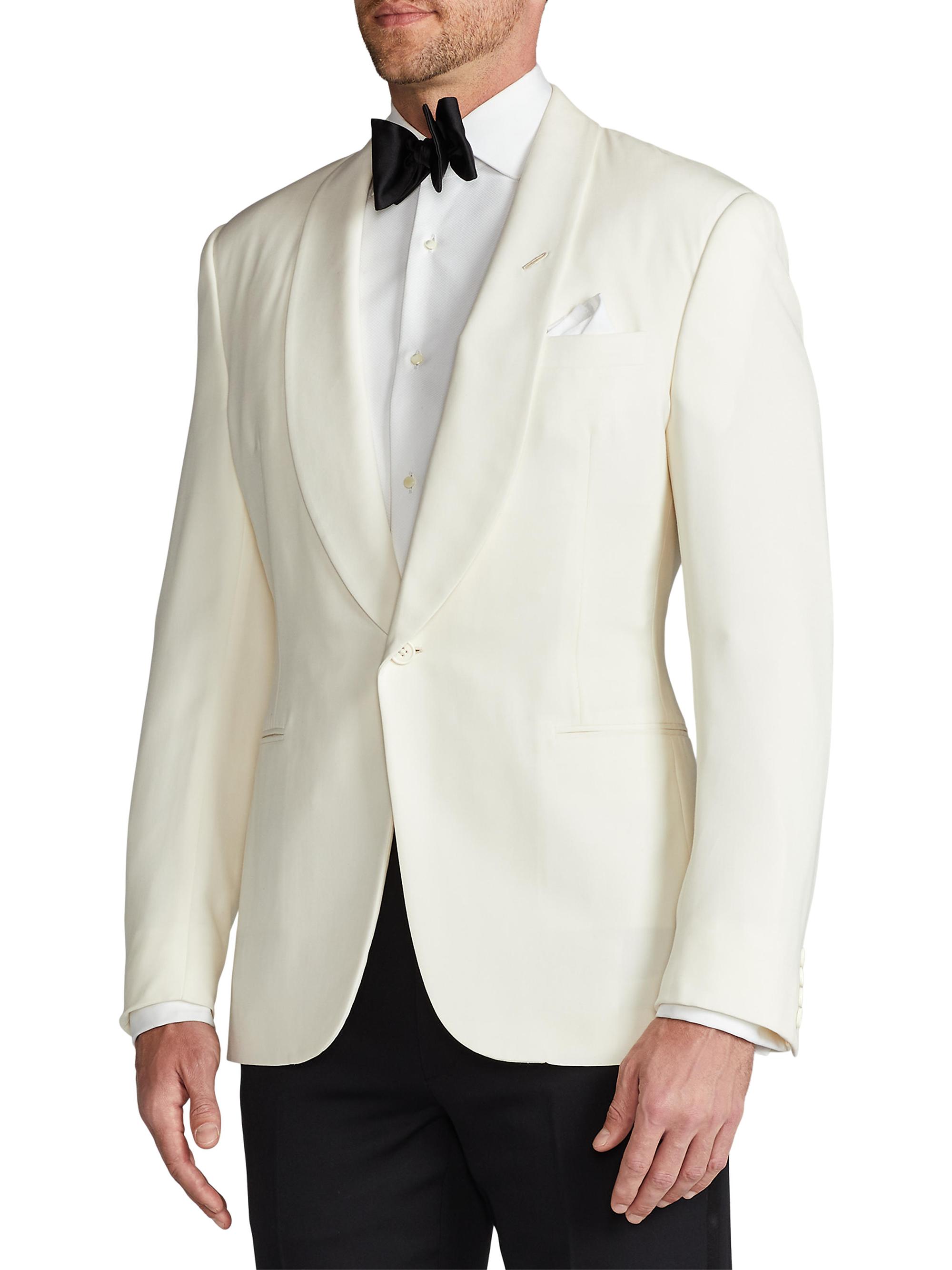 RALPH LAUREN BLACK LABEL ホワイトディナージャケット Gregory Hand-Tailored Wool Dinner Jacket | Ralph Lauren