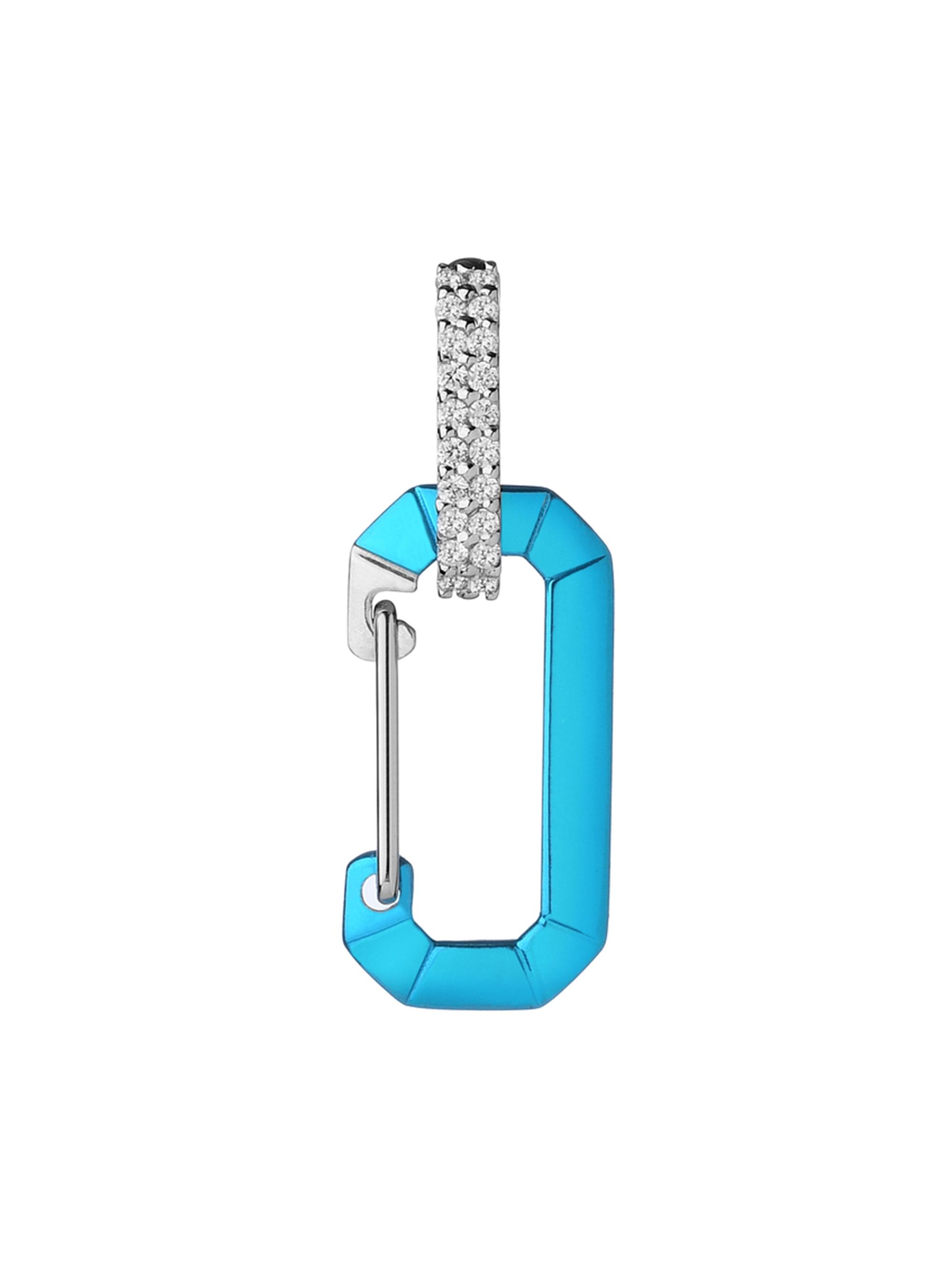 Eéra Women's Chiara 18K White Gold, Sterling Silver, & Diamond  Drop Earring - Blue