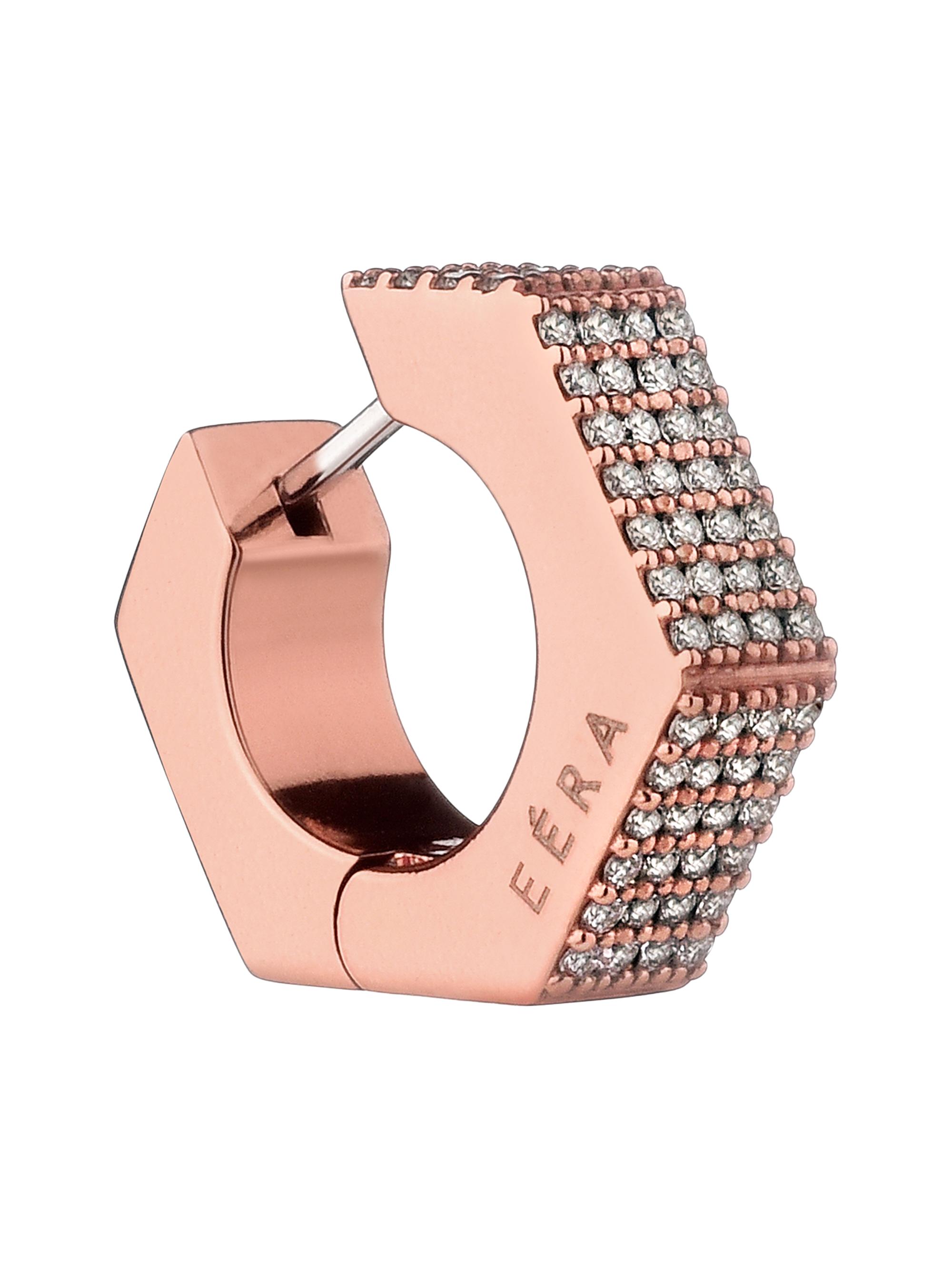 Eéra Women's Dado 18K White Gold & Diamond Hoop Earring - White Gold