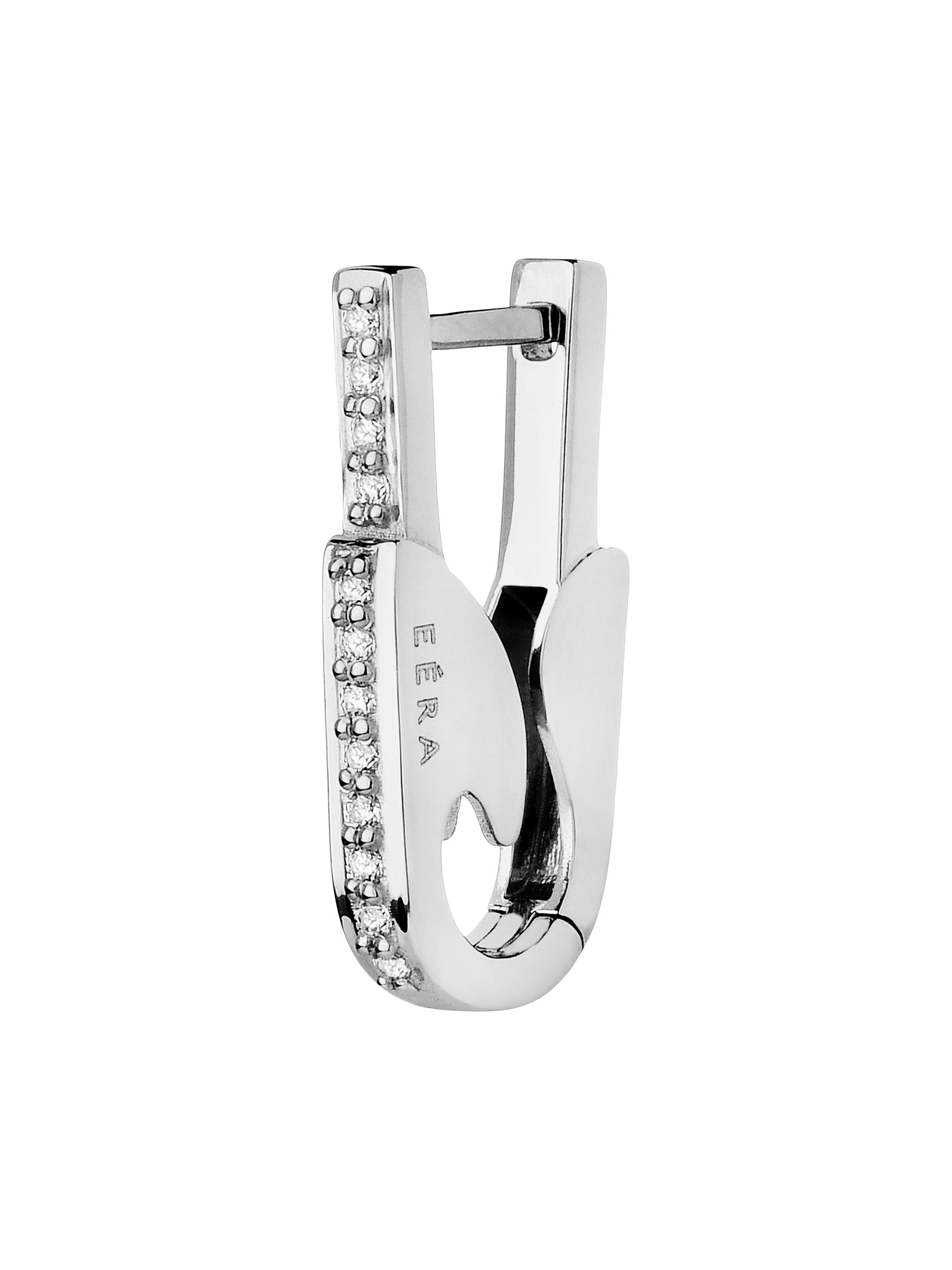 Eéra Women's Pin 18K White Gold & Diamond  Drop Earring - White Gold