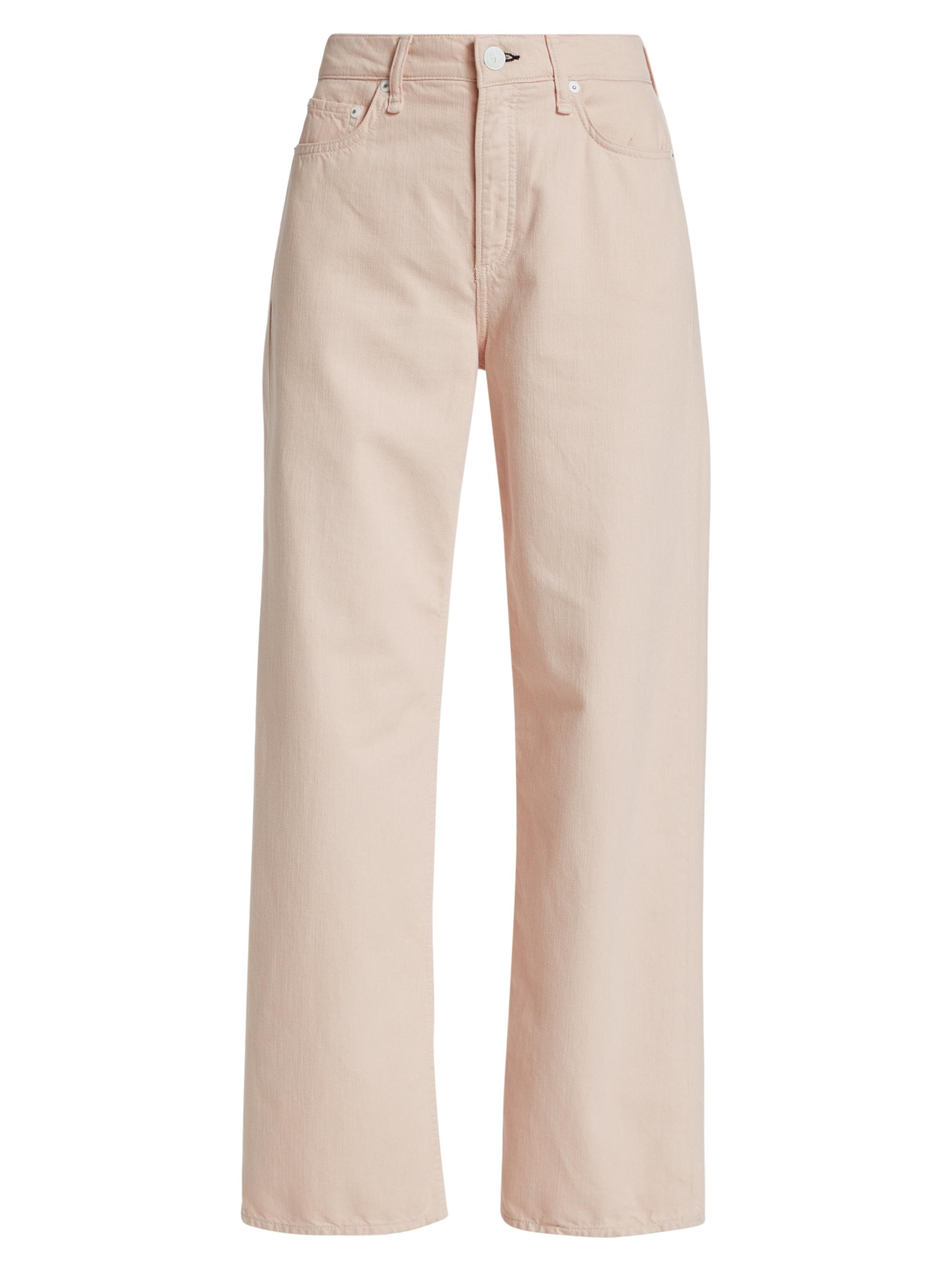 rag & bone Women's Logan High-Rise Wide-Leg Jeans - Blush